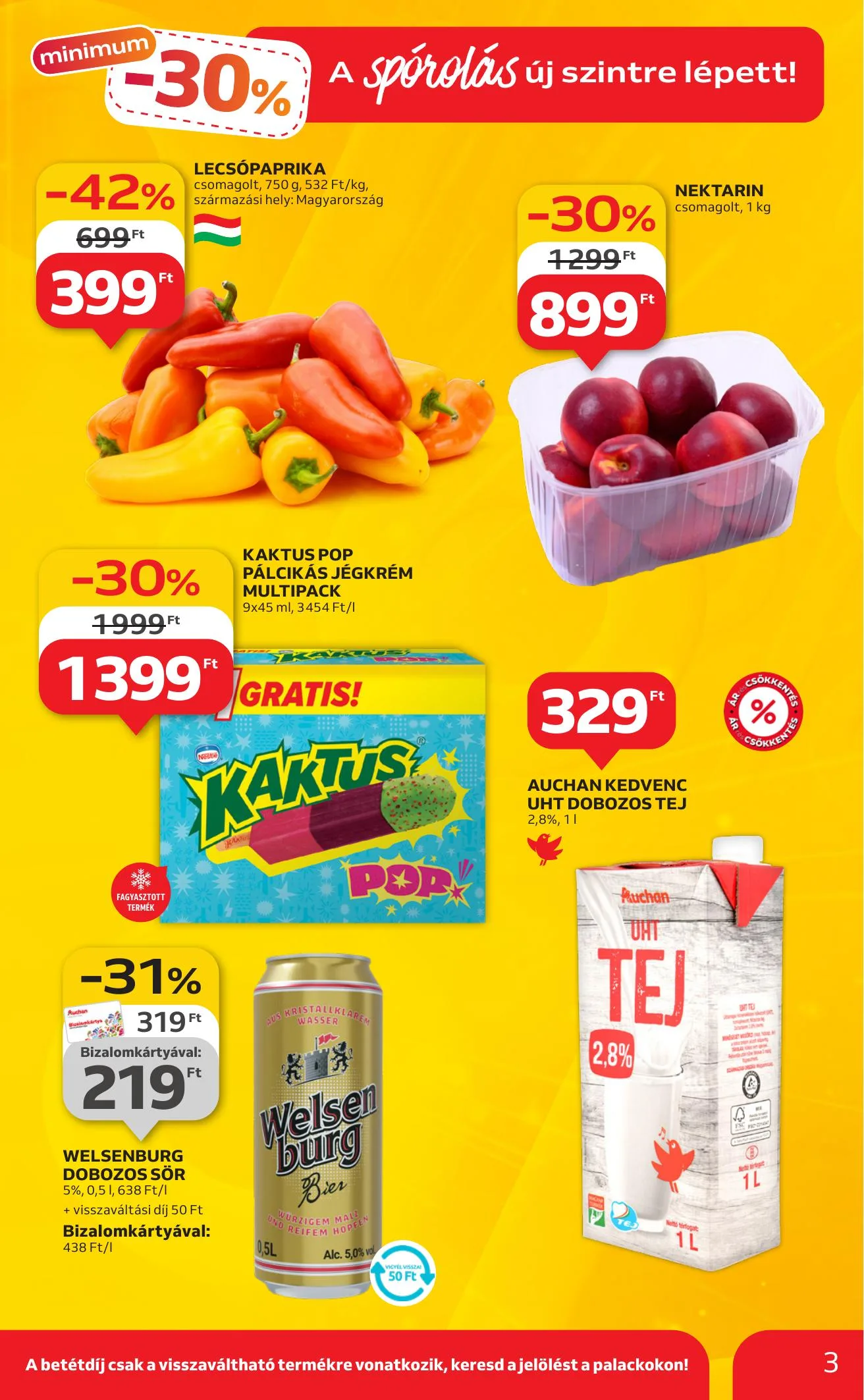 Auchan akciós újság Hipermarket 08.07–08.13 – 3. oldal