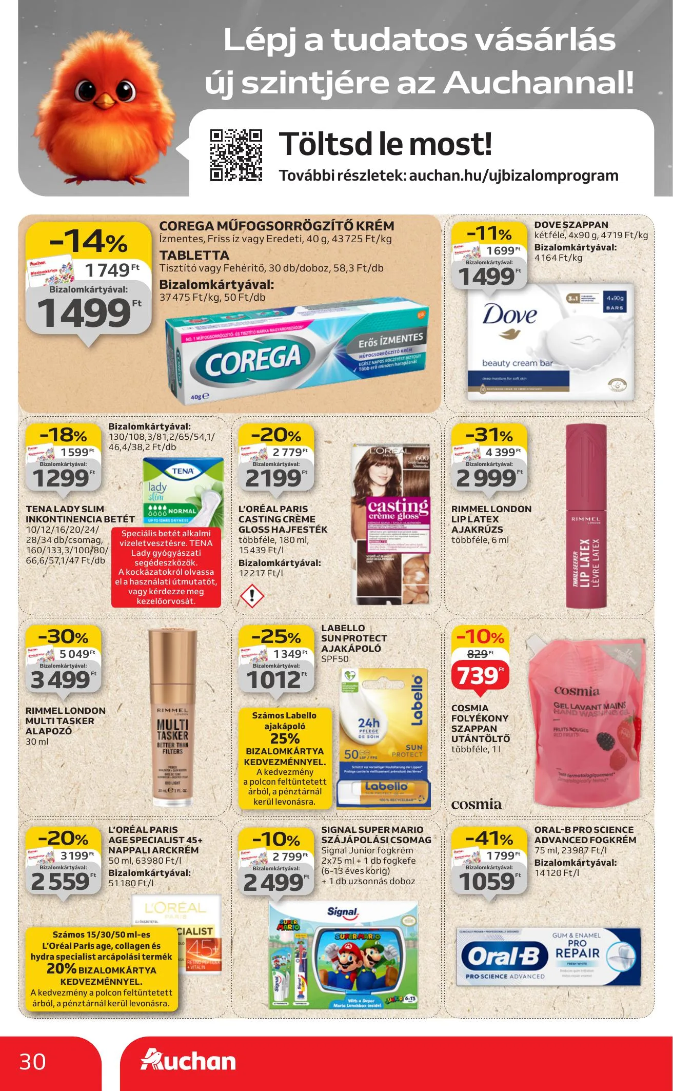 Auchan akciós újság Hipermarket 08.07–08.13 – 30. oldal