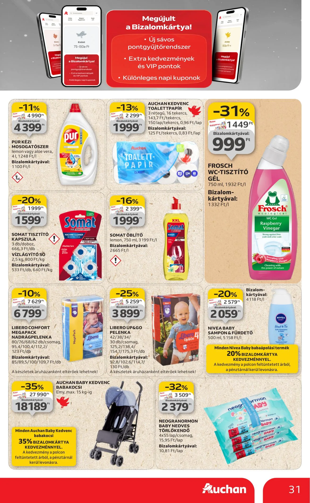 Auchan akciós újság Hipermarket 08.07–08.13 – 31. oldal