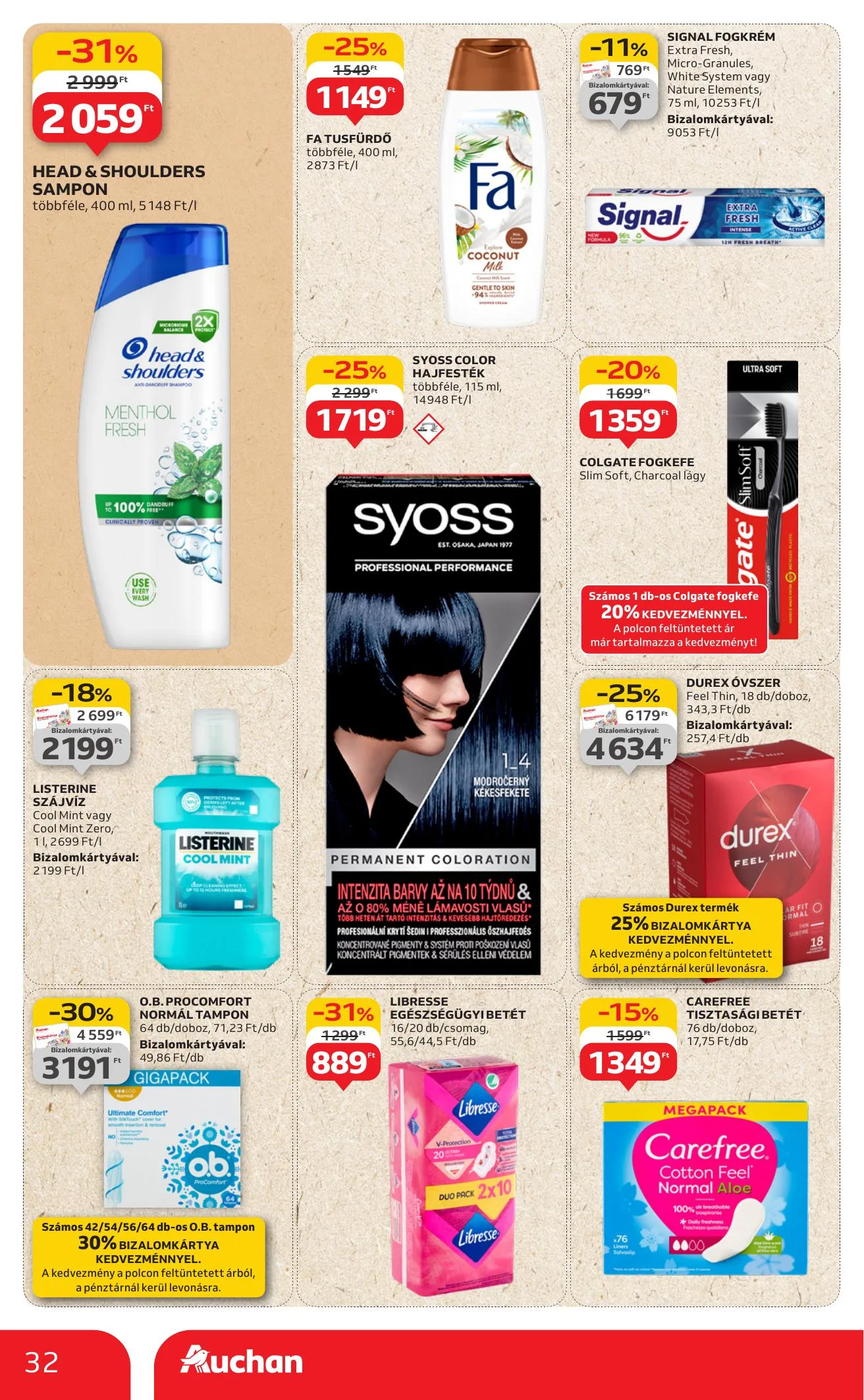 Auchan akciós újság Hipermarket 08.07–08.13 – 32. oldal