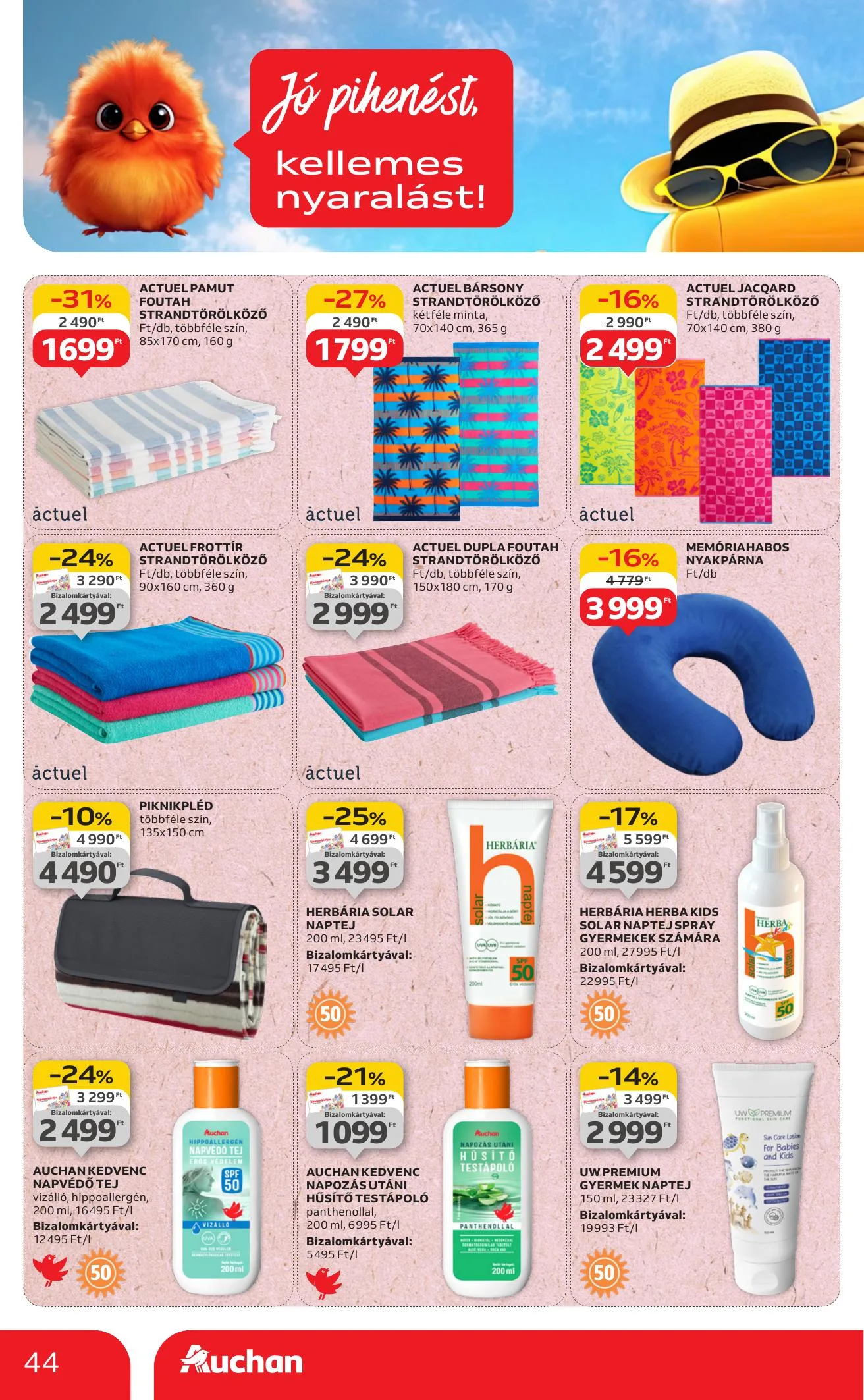 Auchan akciós újság Hipermarket 08.07–08.13 – 44. oldal