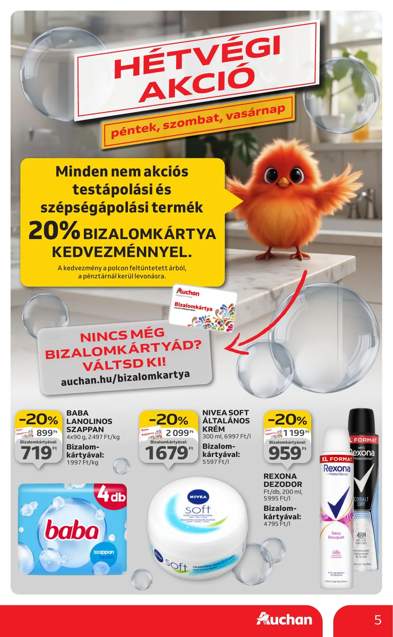 Auchan akciós újság Hipermarket 08.07–08.13 – 5. oldal