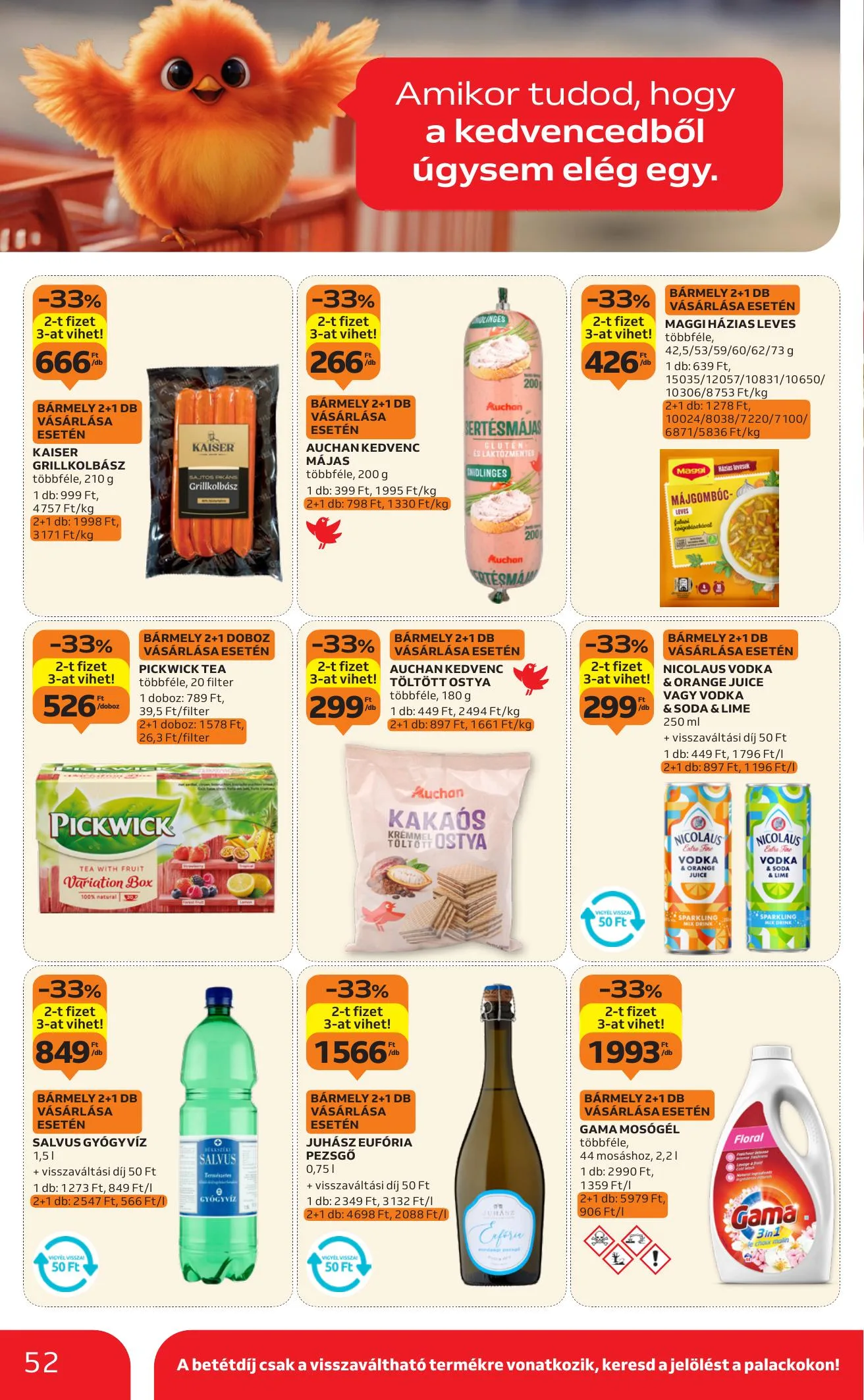 Auchan akciós újság Hipermarket 08.07–08.13 – 52. oldal