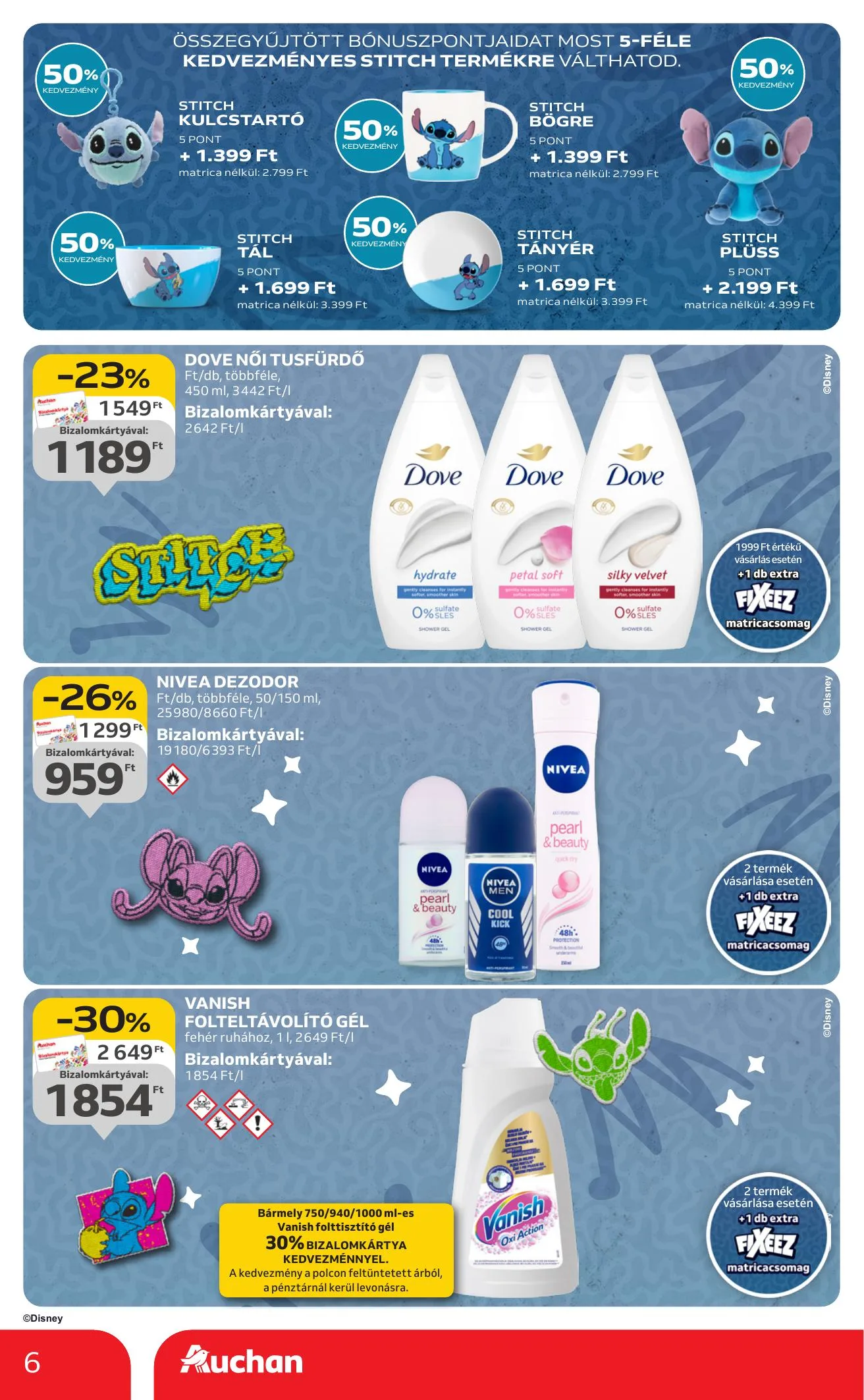Auchan akciós újság Hipermarket 08.07–08.13 – 6. oldal