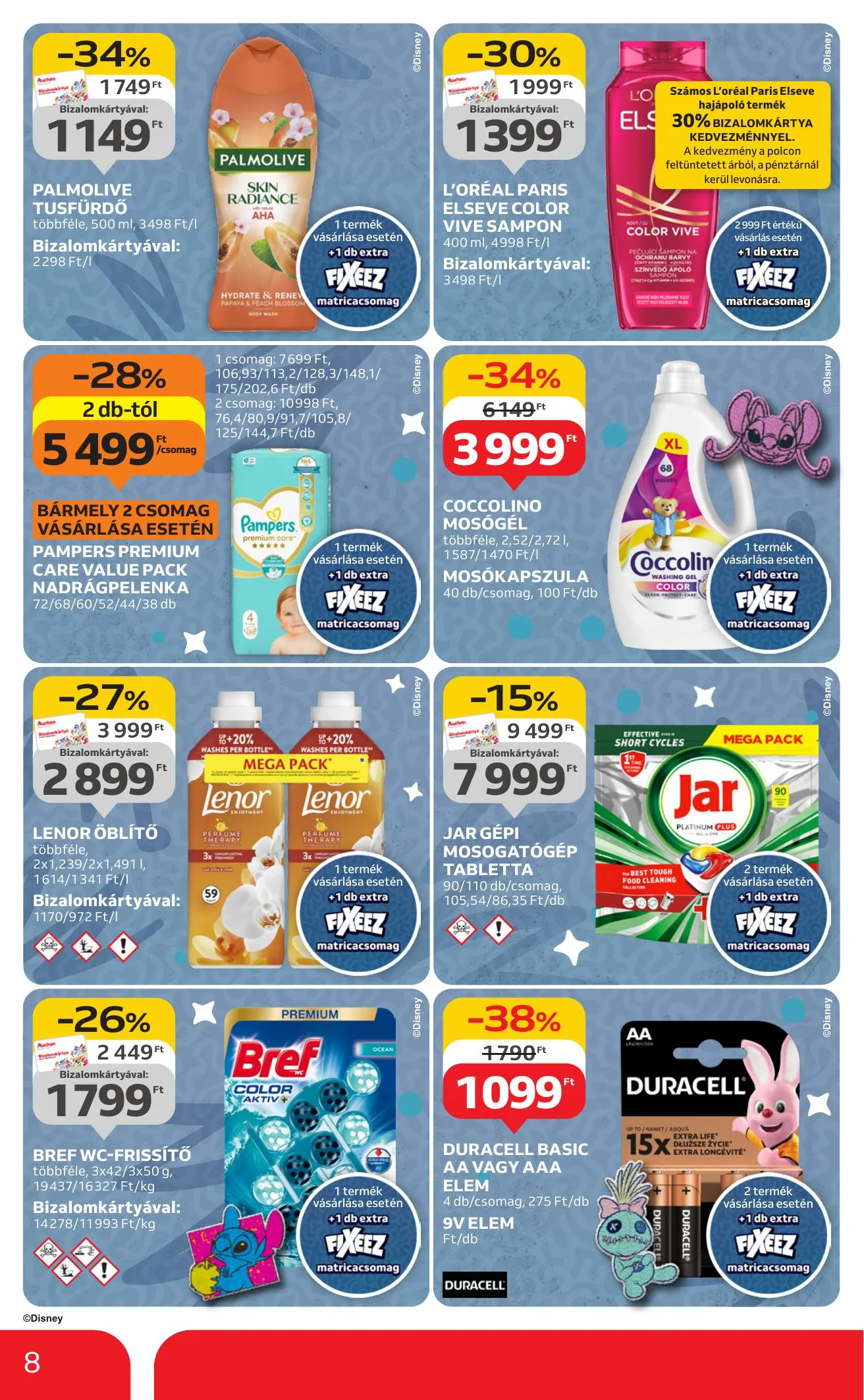 Auchan akciós újság Hipermarket 08.07–08.13 – 8. oldal