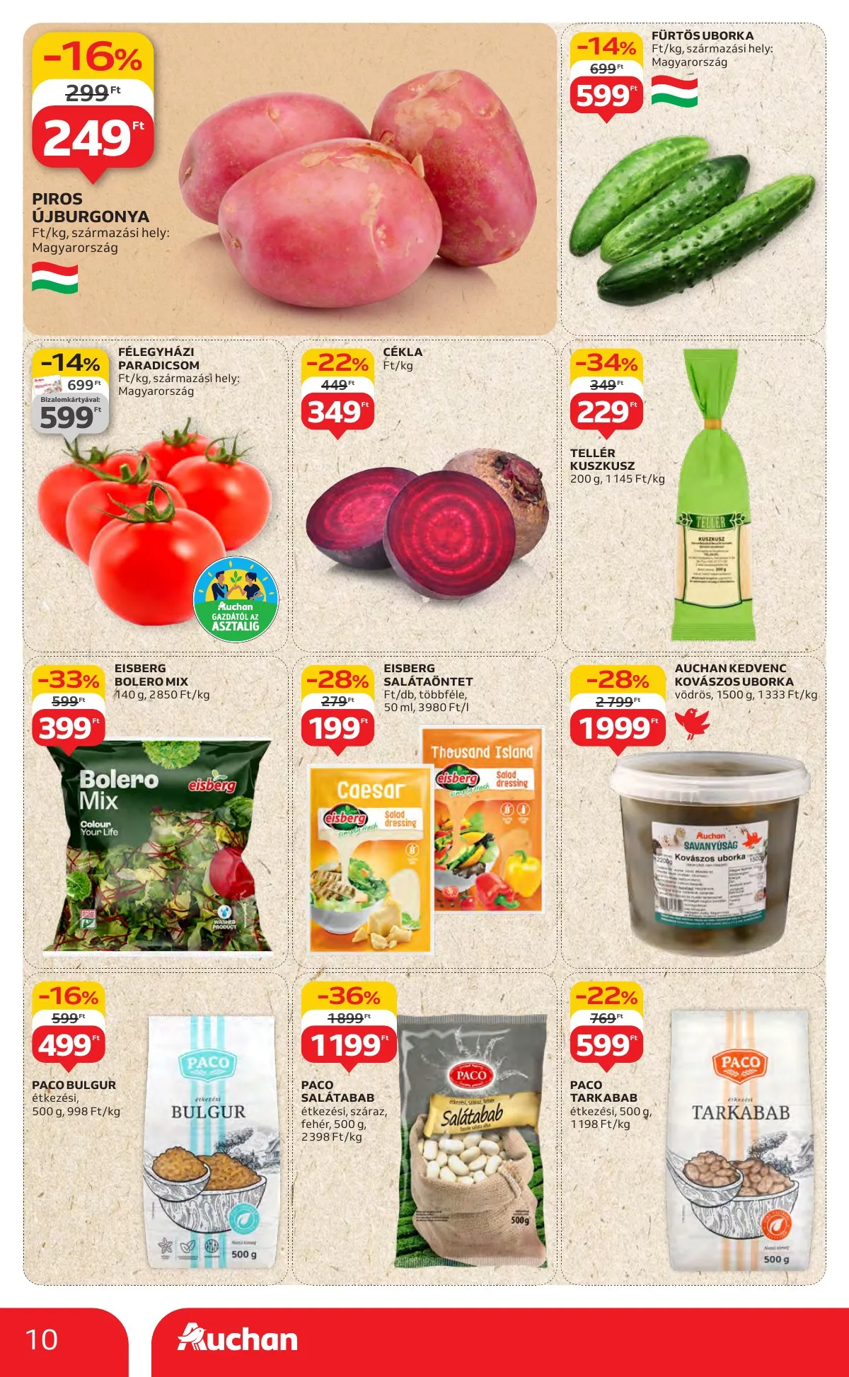 Auchan akciós újság Hipermarket 08.14–08.19 – 10. oldal