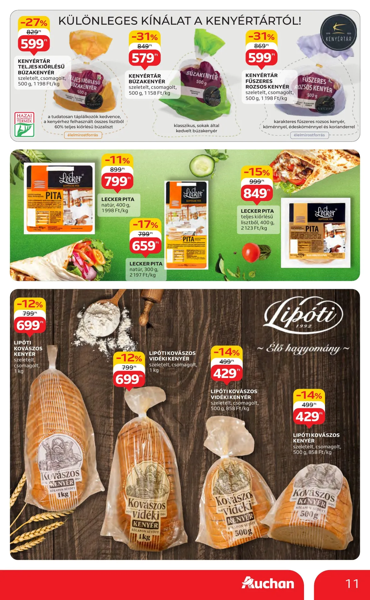 Auchan akciós újság Hipermarket 08.14–08.19 – 11. oldal