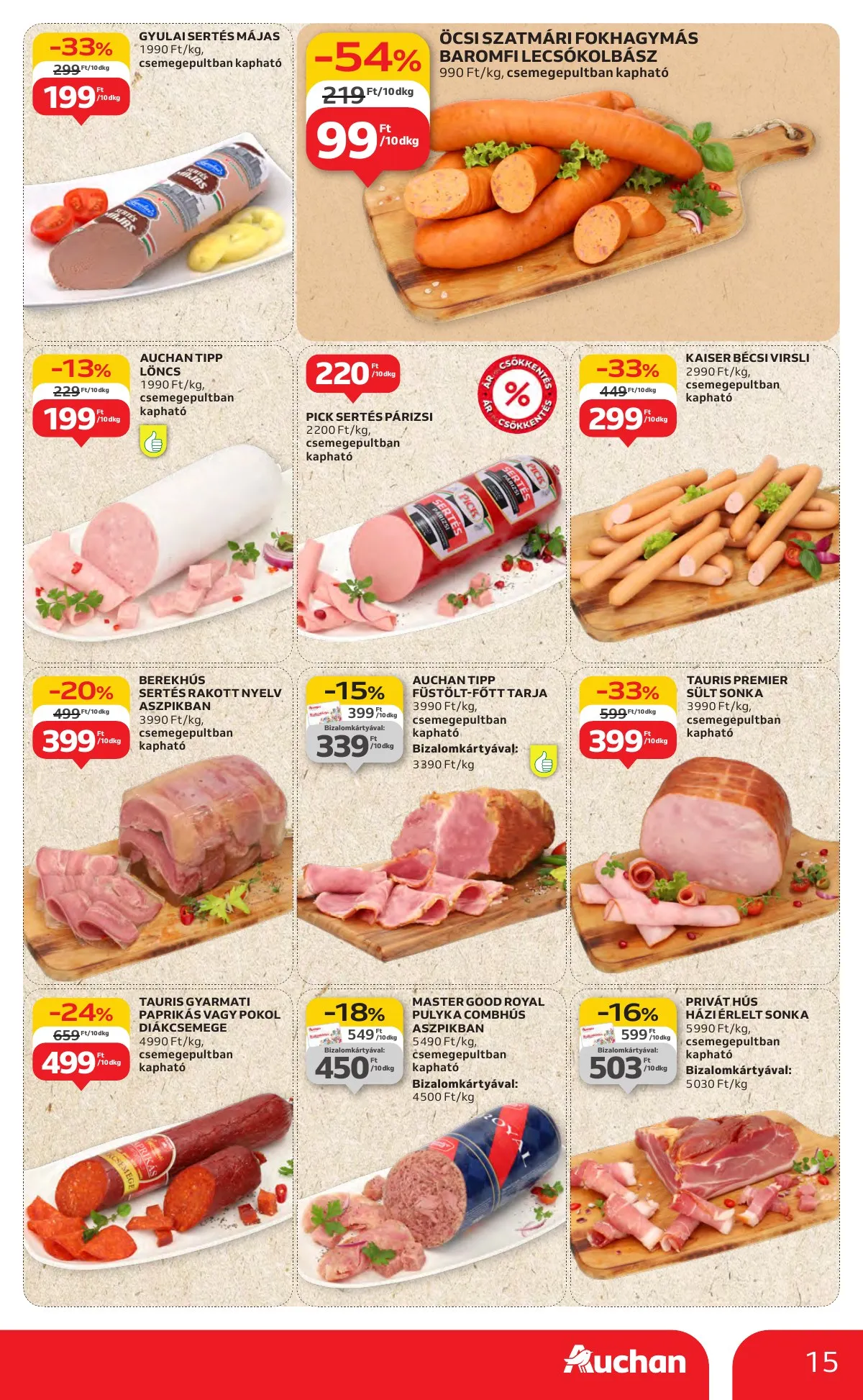 Auchan akciós újság Hipermarket 08.14–08.19 – 15. oldal