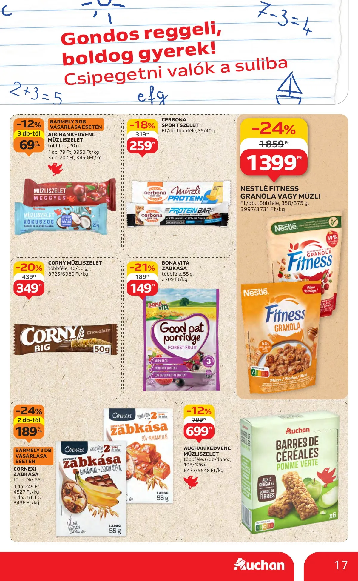 Auchan akciós újság Hipermarket 08.14–08.19 – 17. oldal