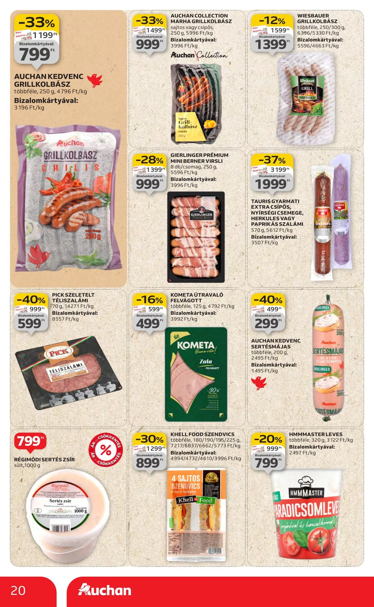Auchan akciós újság Hipermarket 08.14–08.19 – 20. oldal