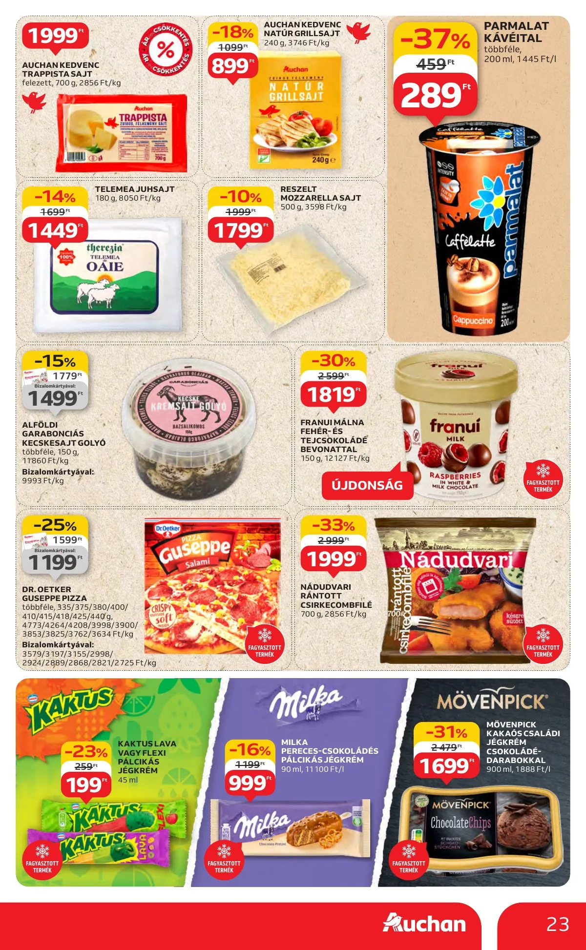 Auchan akciós újság Hipermarket 08.14–08.19 – 23. oldal