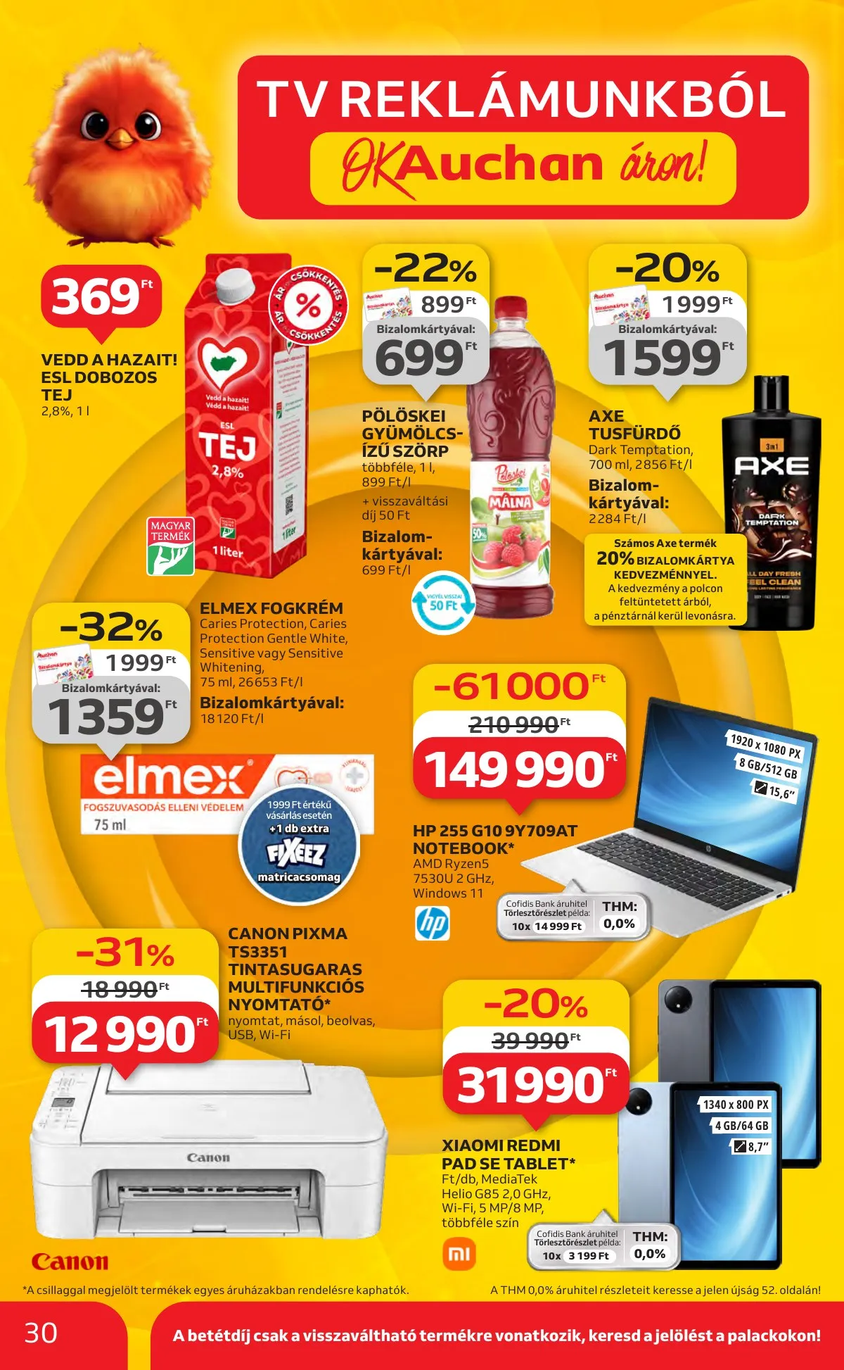 Auchan akciós újság Hipermarket 08.14–08.19 – 30. oldal