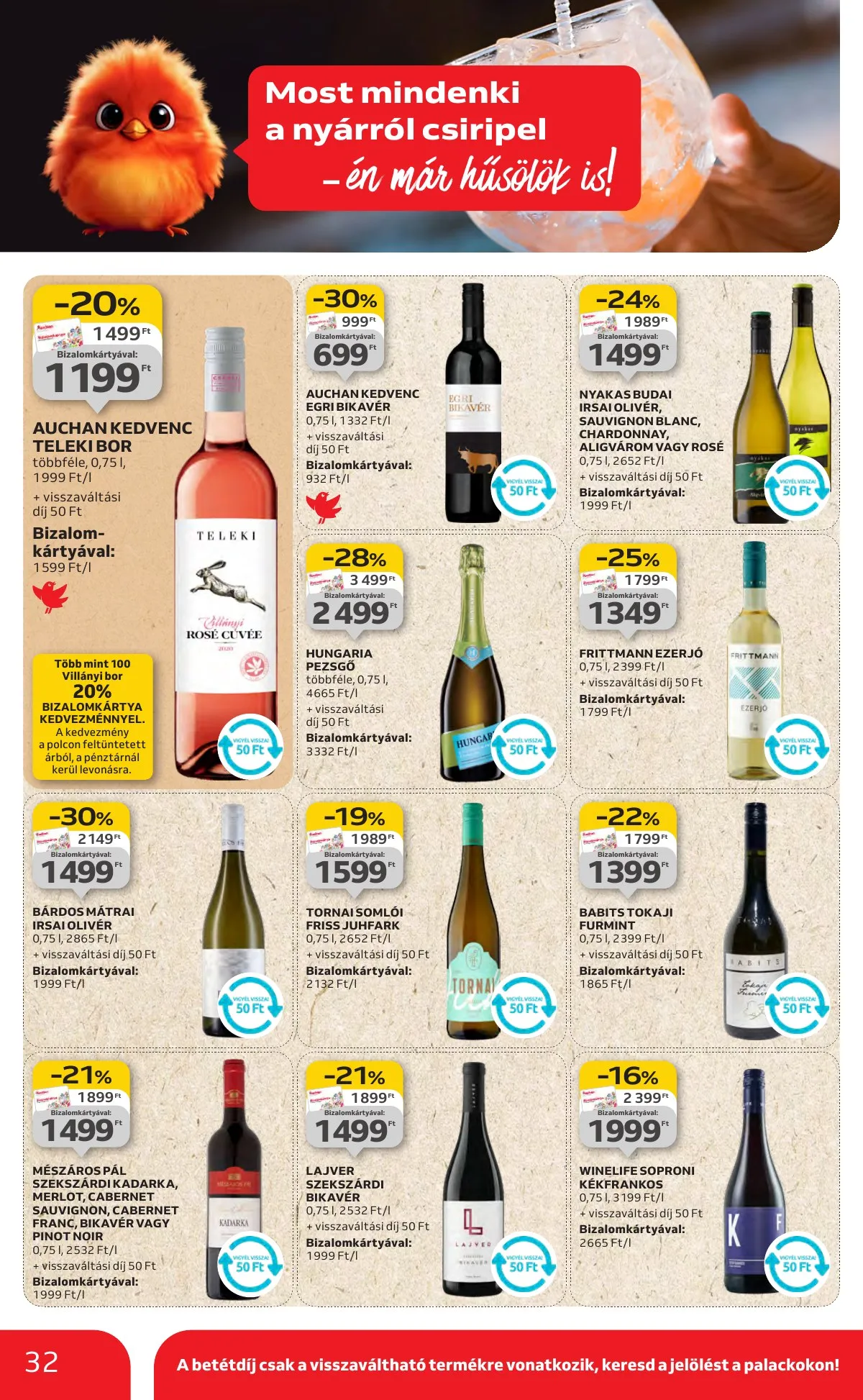 Auchan akciós újság Hipermarket 08.14–08.19 – 32. oldal