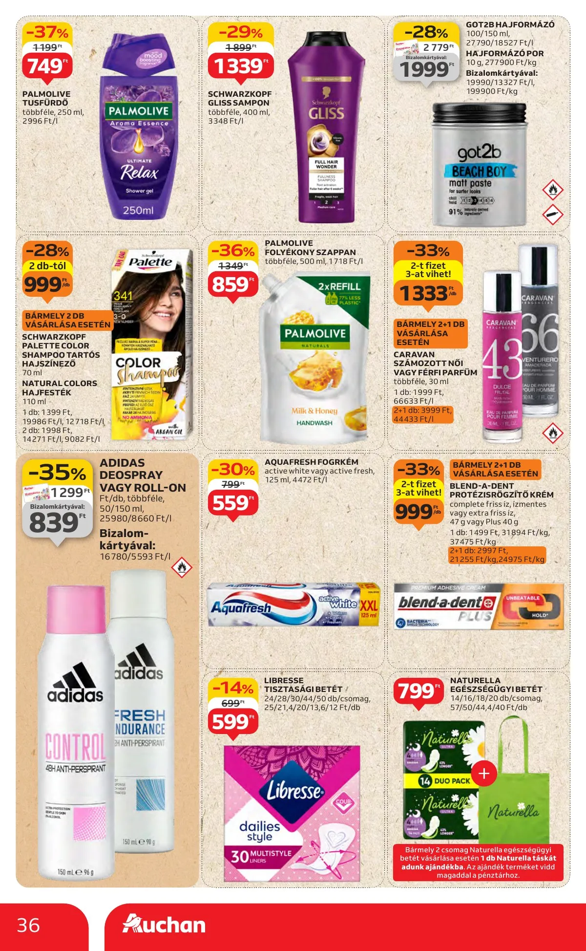 Auchan akciós újság Hipermarket 08.14–08.19 – 36. oldal