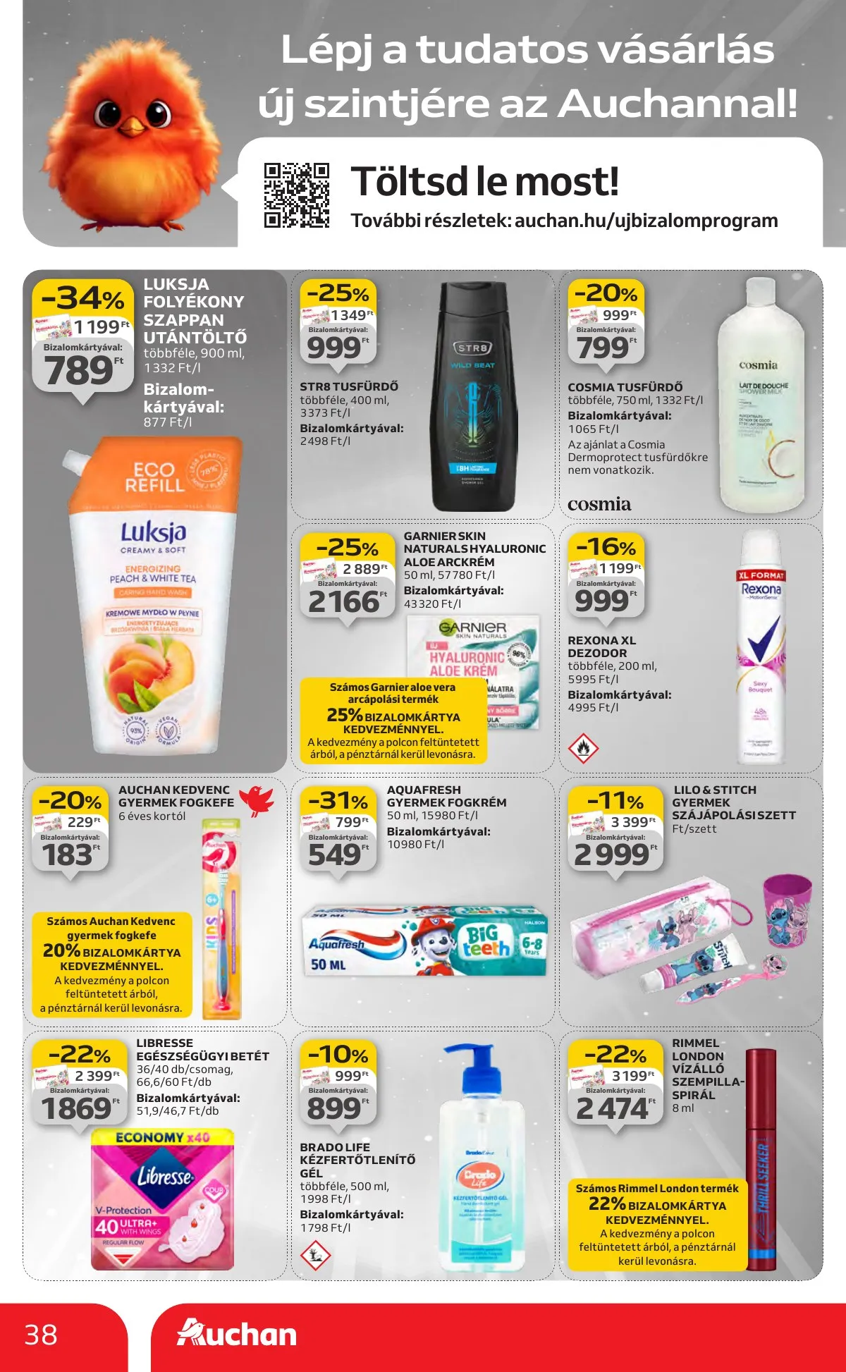 Auchan akciós újság Hipermarket 08.14–08.19 – 38. oldal