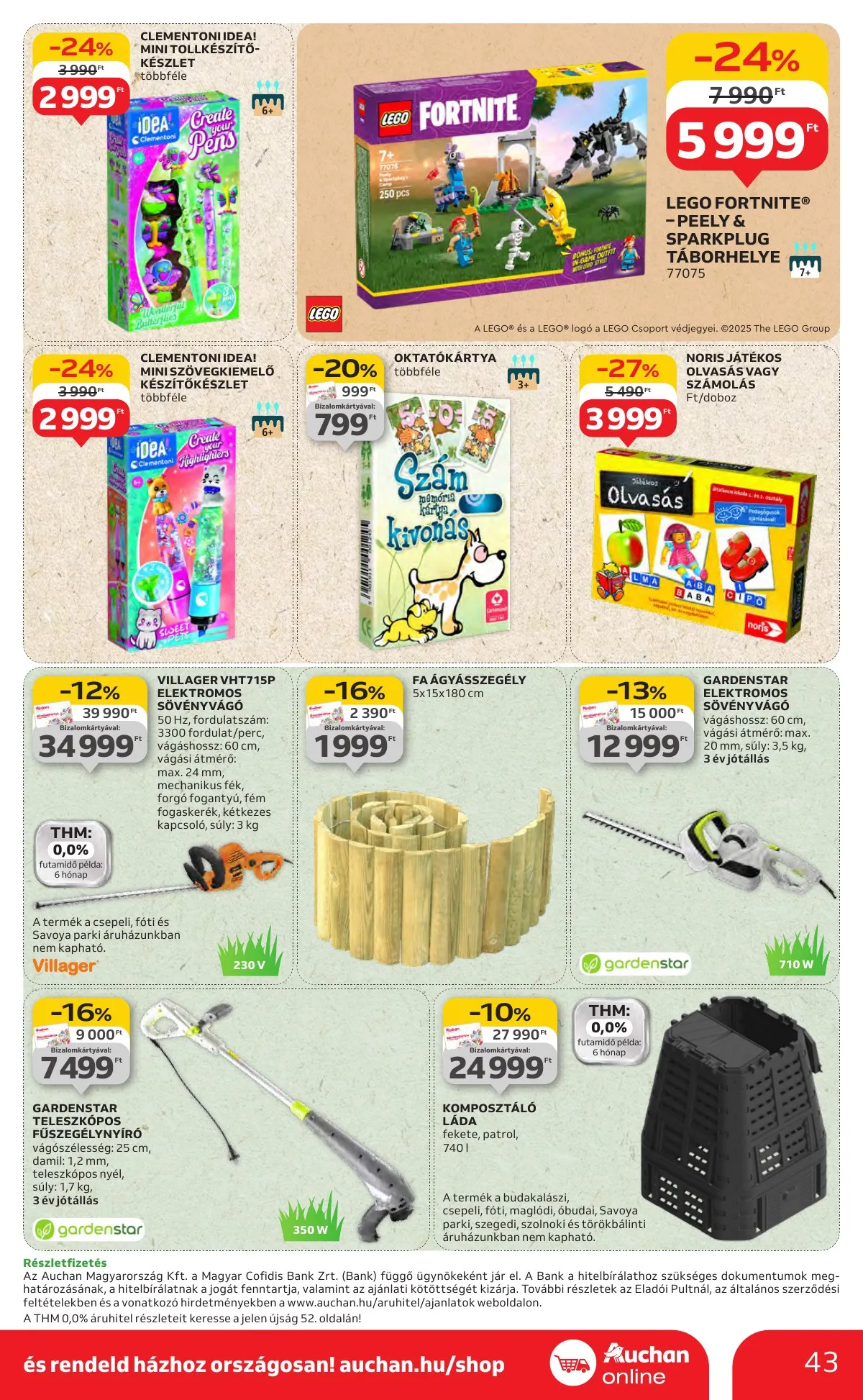 Auchan akciós újság Hipermarket 08.14–08.19 – 43. oldal