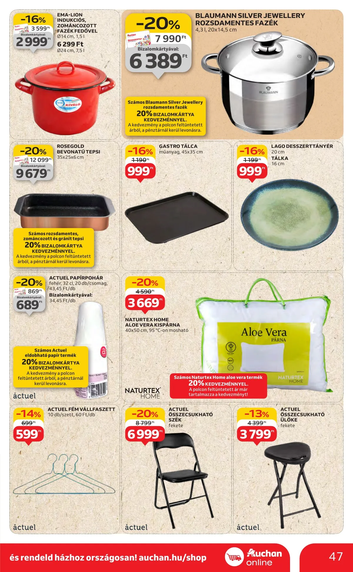Auchan akciós újság Hipermarket 08.14–08.19 – 47. oldal