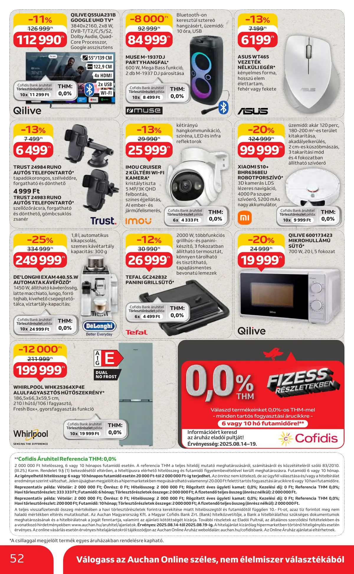 Auchan akciós újság Hipermarket 08.14–08.19 – 52. oldal
