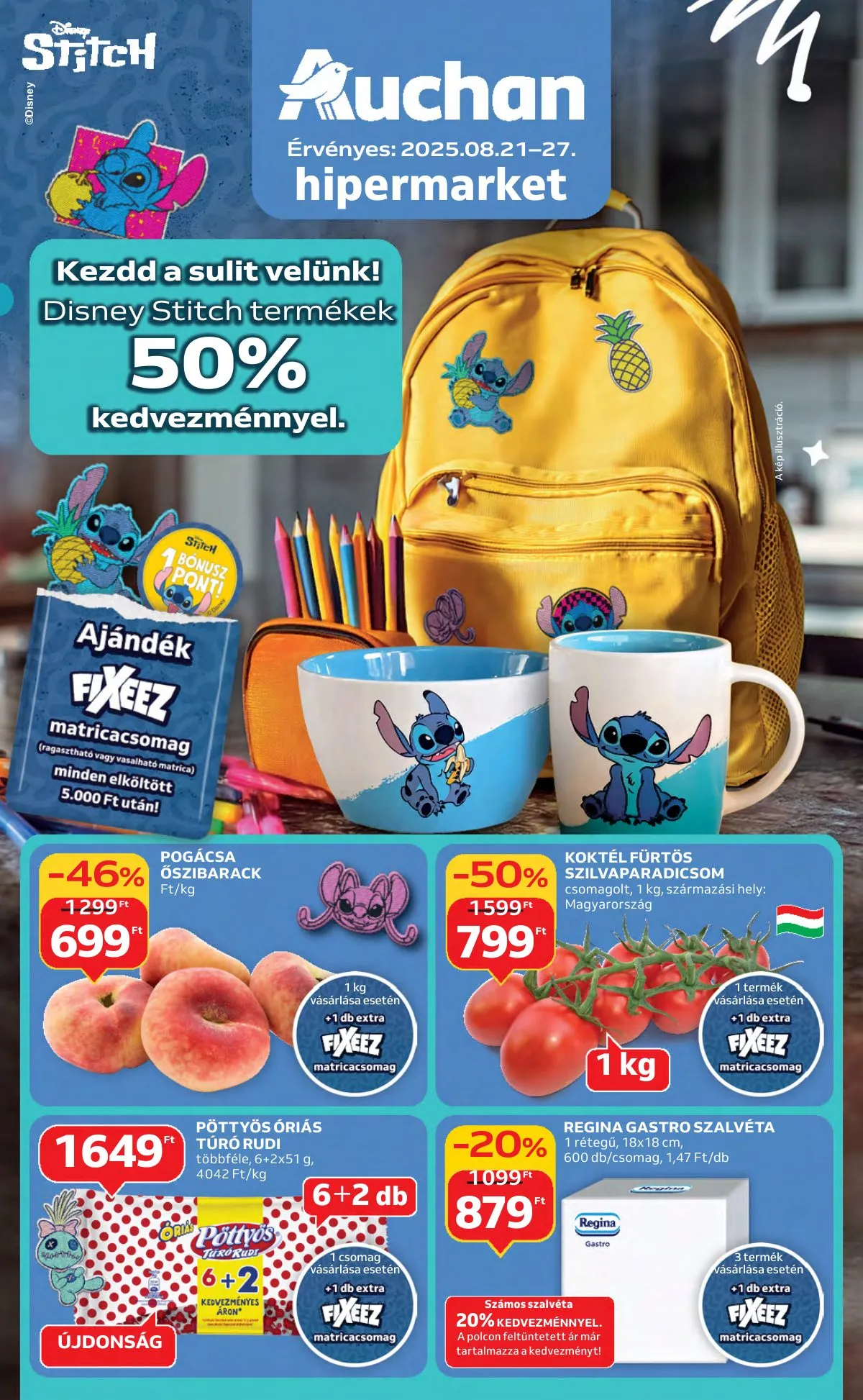 Auchan akciós újság Hipermarket 08.21–08.27