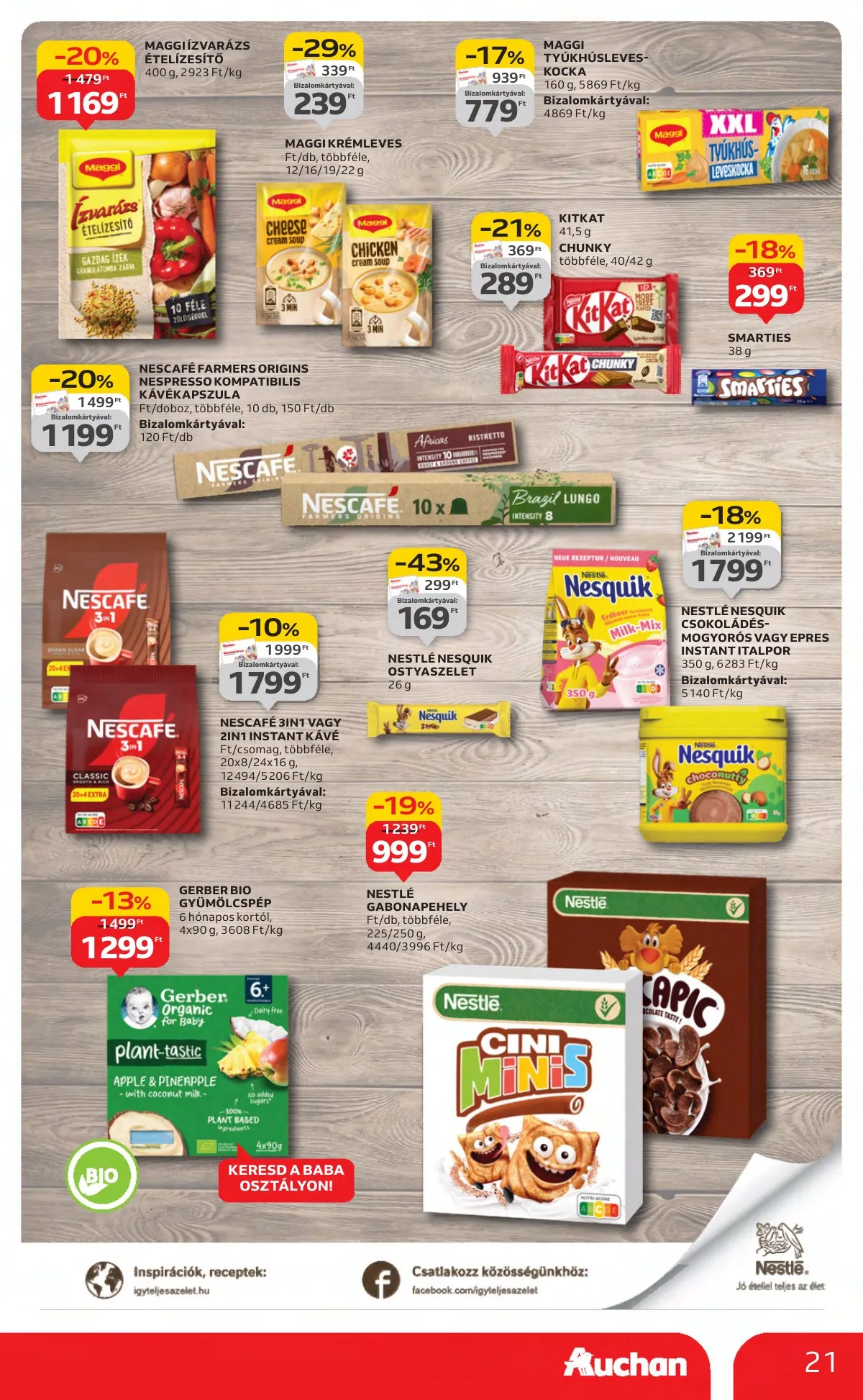 Auchan akciós újság Hipermarket 08.21–08.27 – 21. oldal