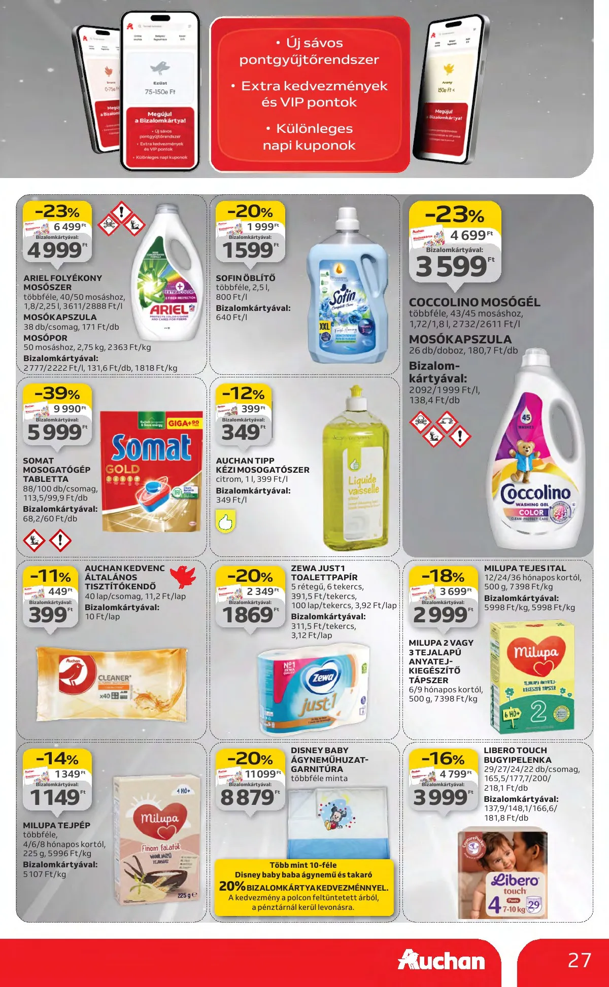 Auchan akciós újság Hipermarket 08.21–08.27 – 27. oldal