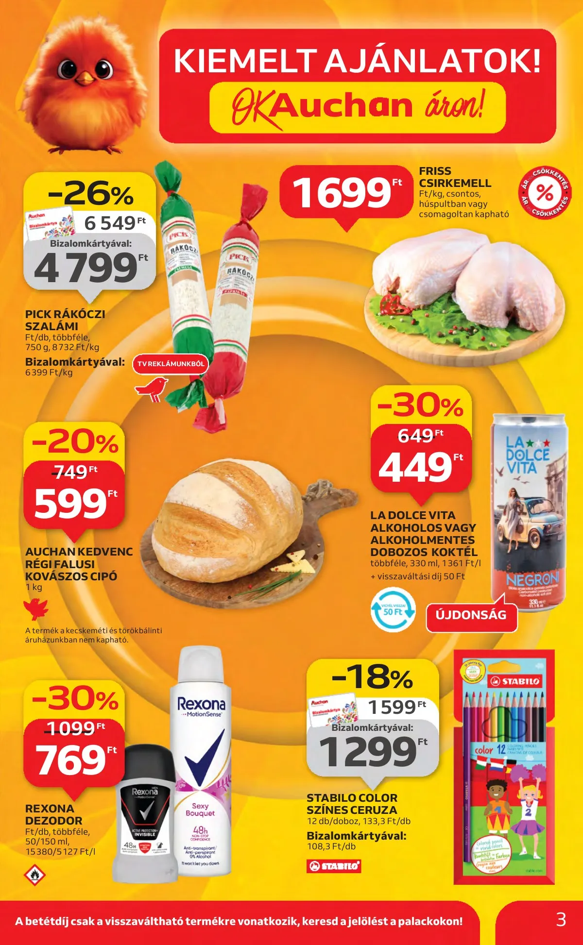 Auchan akciós újság Hipermarket 08.21–08.27 – 3. oldal