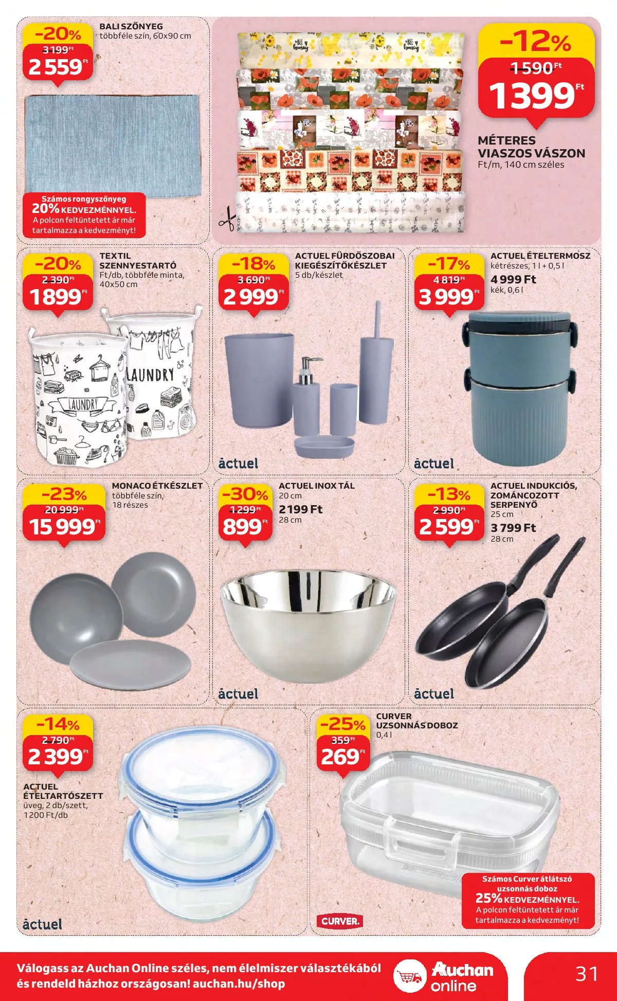 Auchan akciós újság Hipermarket 08.21–08.27 – 31. oldal