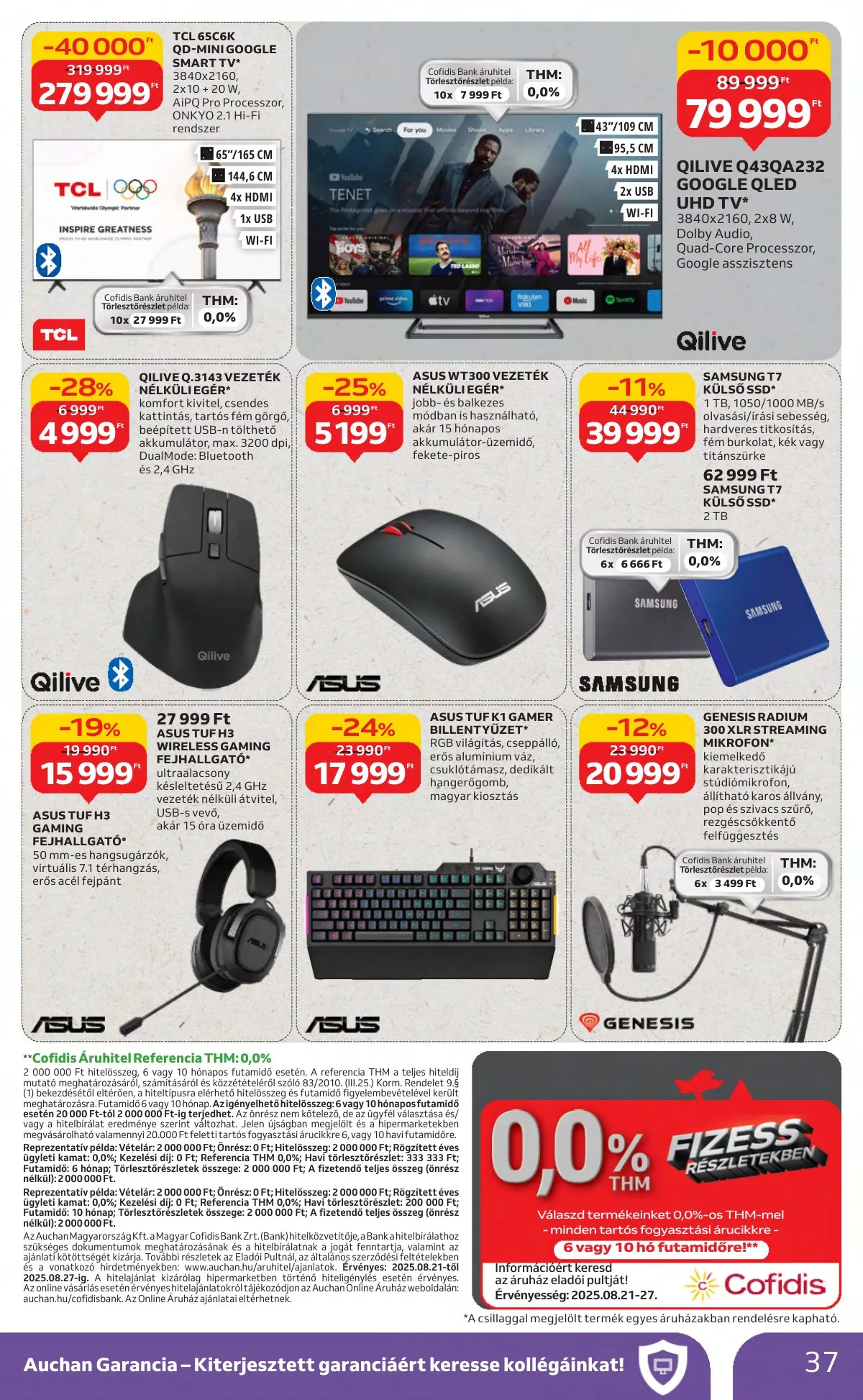 Auchan akciós újság Hipermarket 08.21–08.27 – 37. oldal
