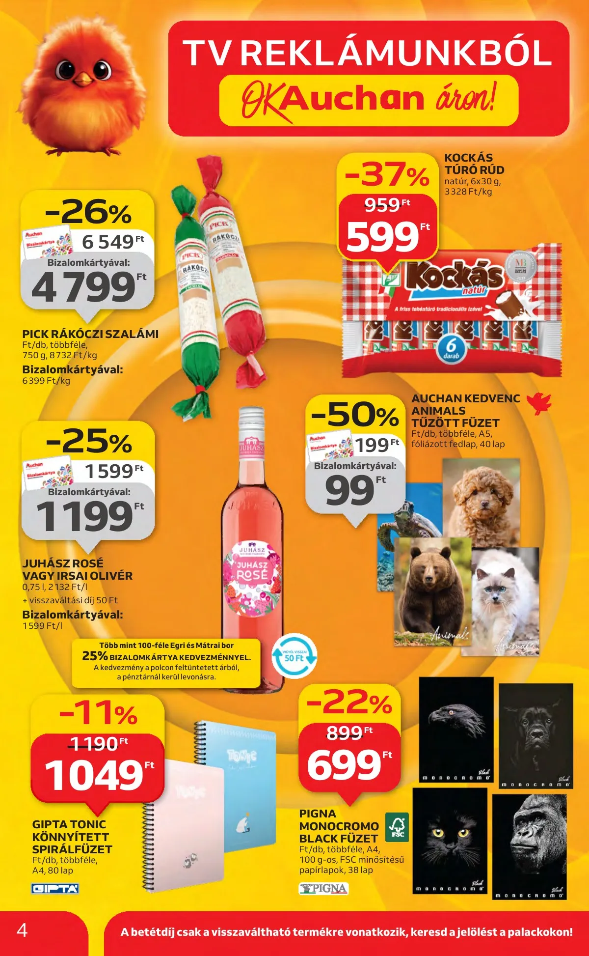 Auchan akciós újság Hipermarket 08.21–08.27 – 4. oldal