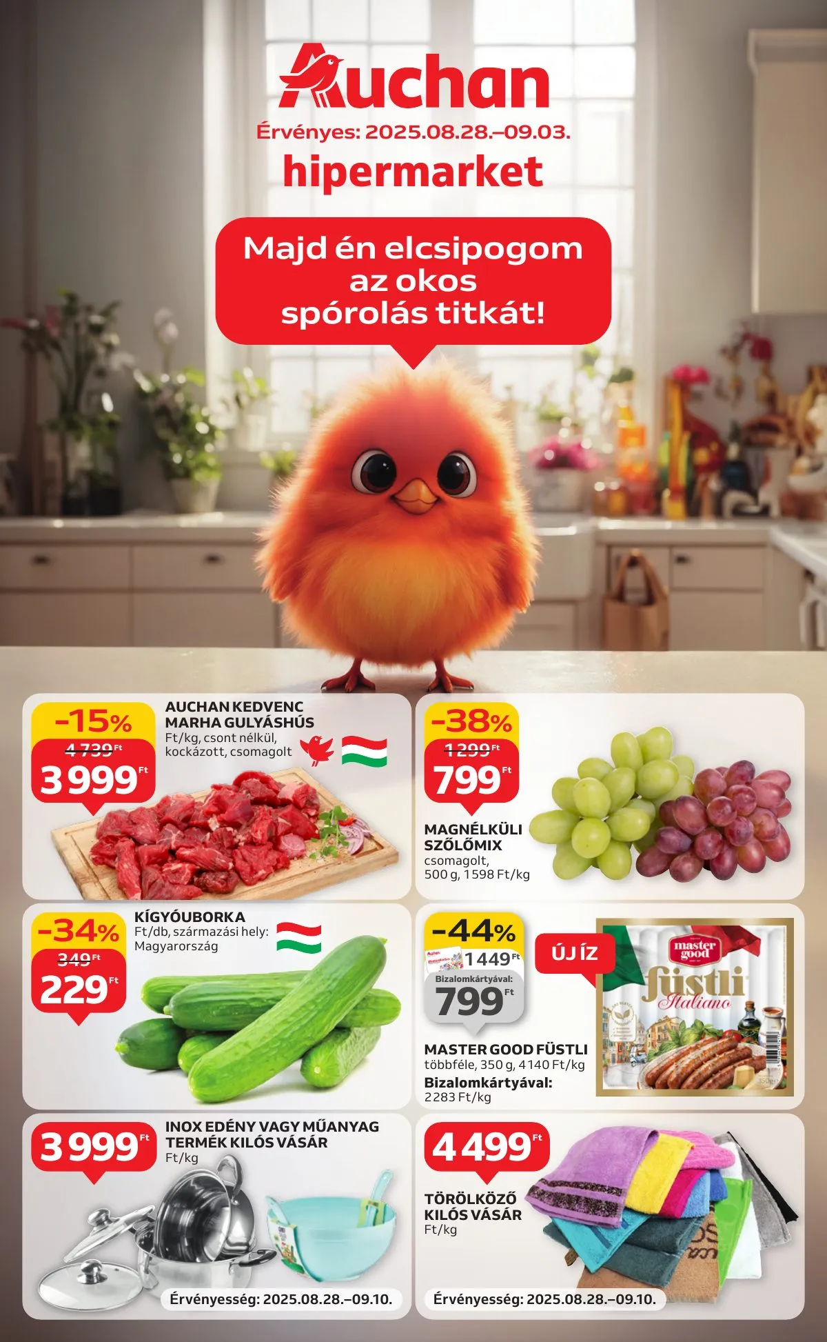 Auchan akciós újság Hipermarket 08.28–09.03