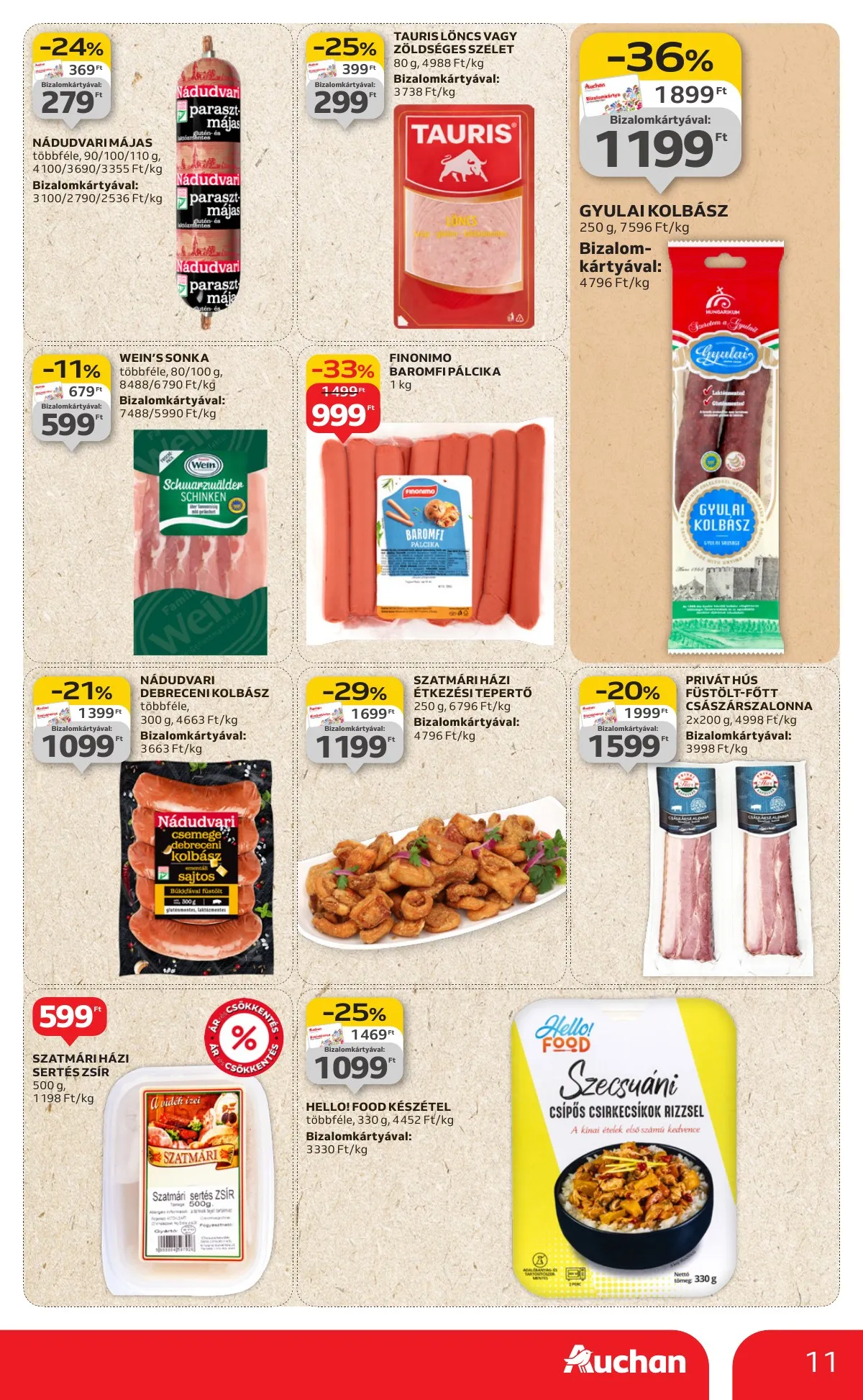 Auchan akciós újság Hipermarket 08.28–09.03 – 11. oldal