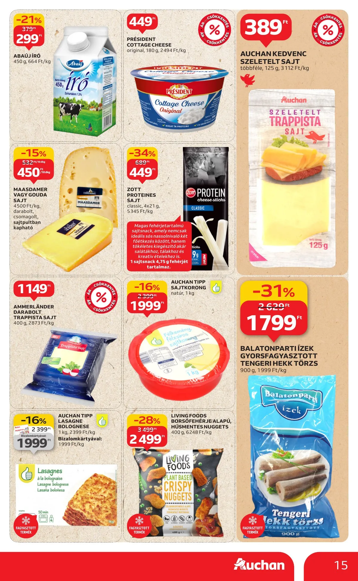 Auchan akciós újság Hipermarket 08.28–09.03 – 15. oldal