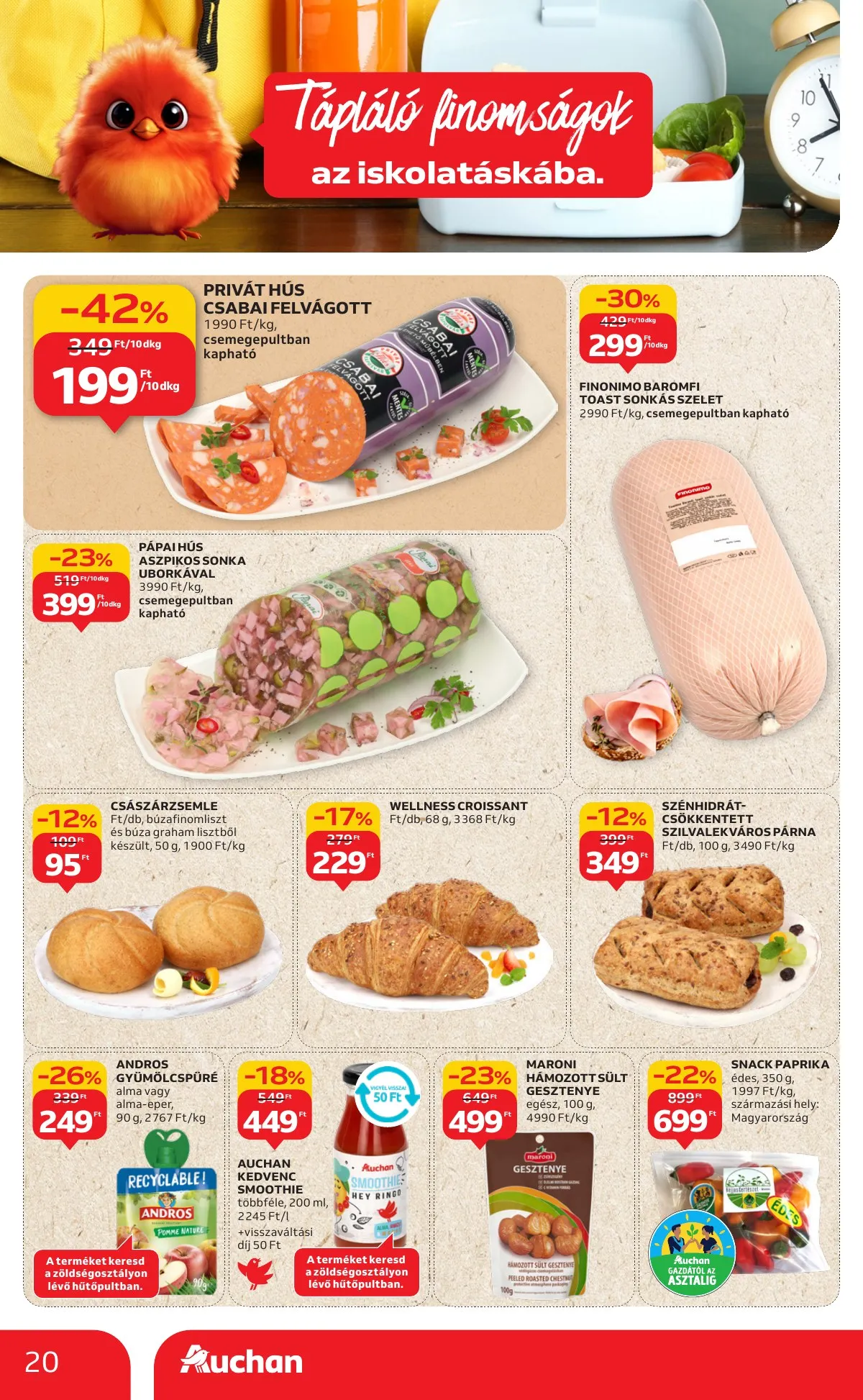 Auchan akciós újság Hipermarket 08.28–09.03 – 20. oldal