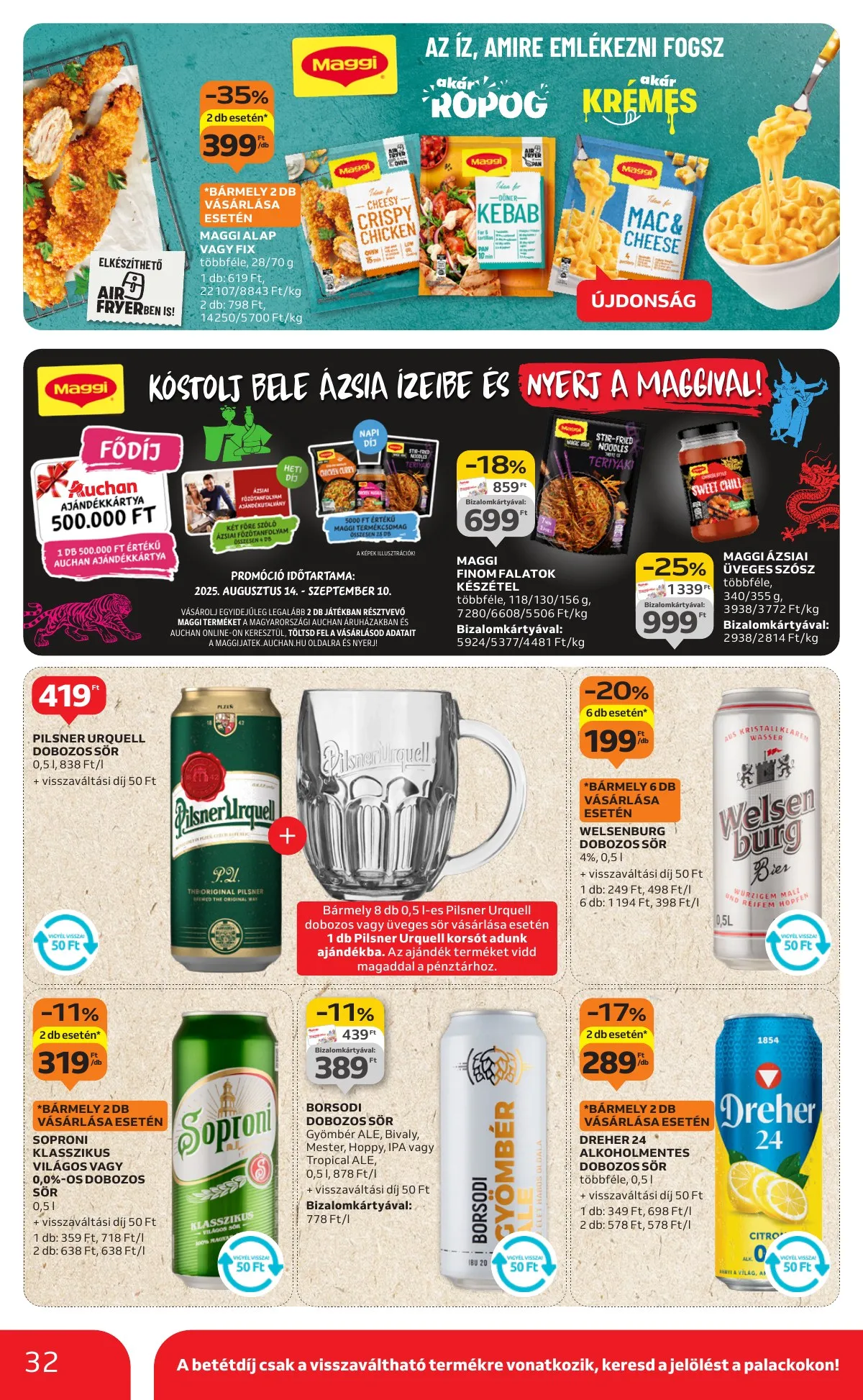 Auchan akciós újság Hipermarket 08.28–09.03 – 32. oldal