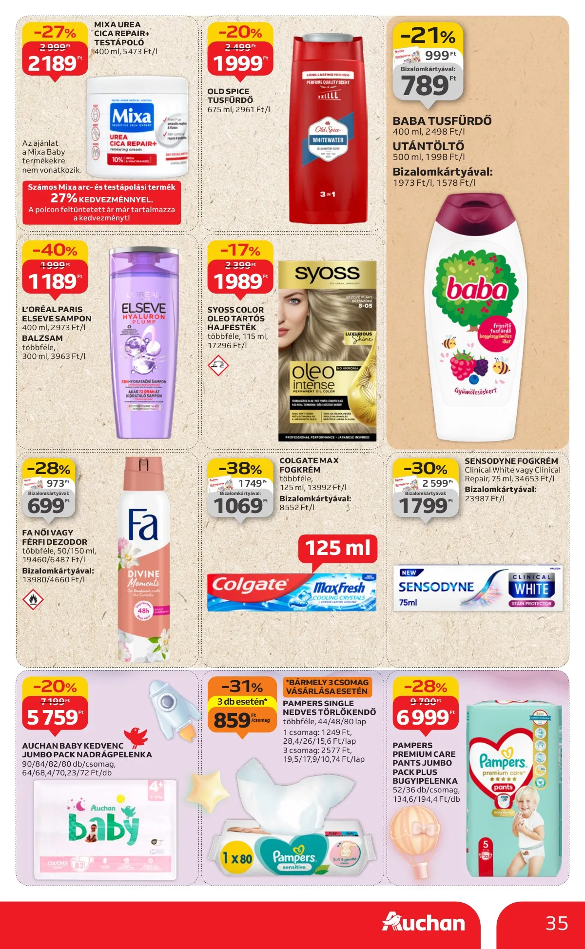 Auchan akciós újság Hipermarket 08.28–09.03 – 35. oldal