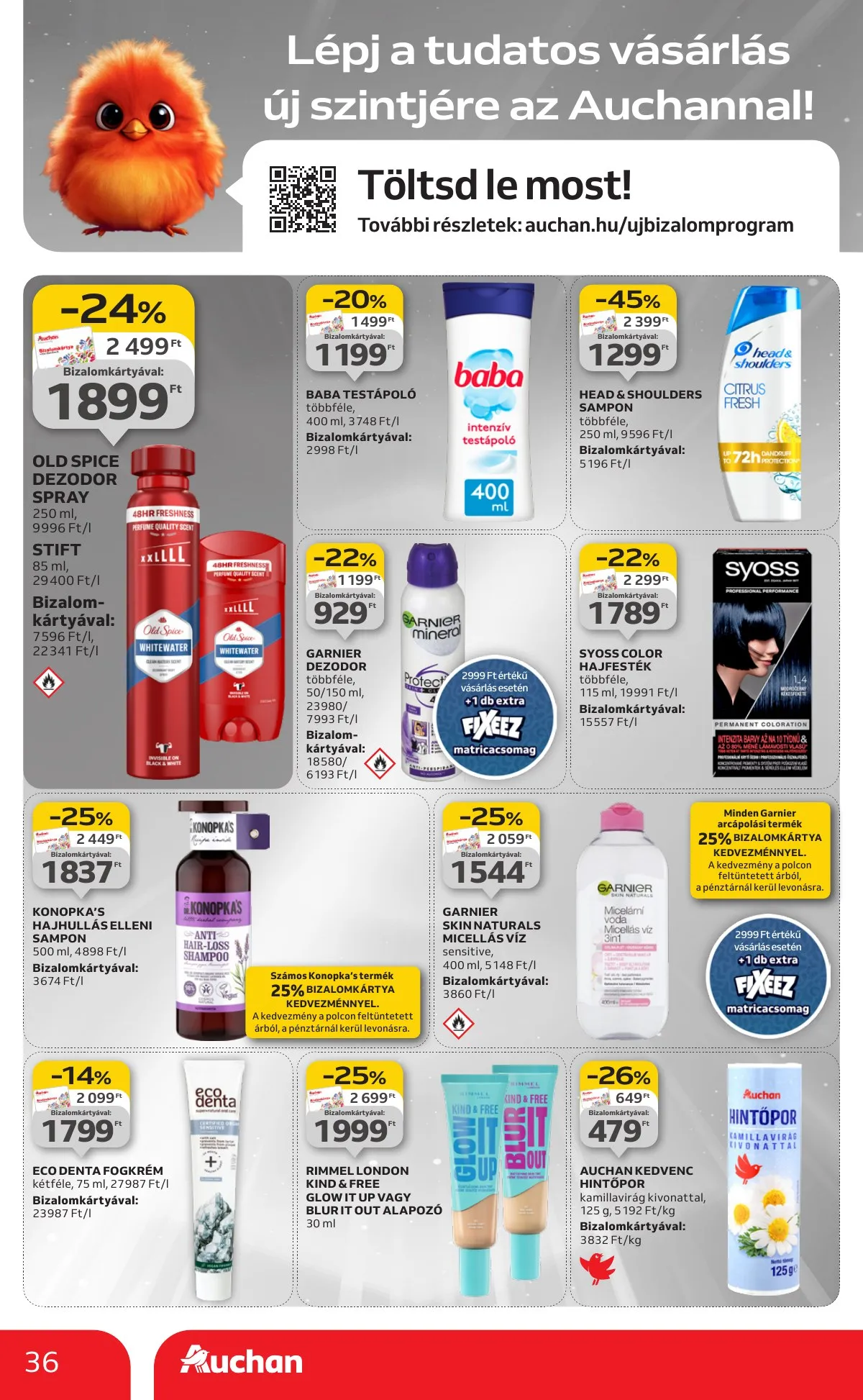 Auchan akciós újság Hipermarket 08.28–09.03 – 36. oldal