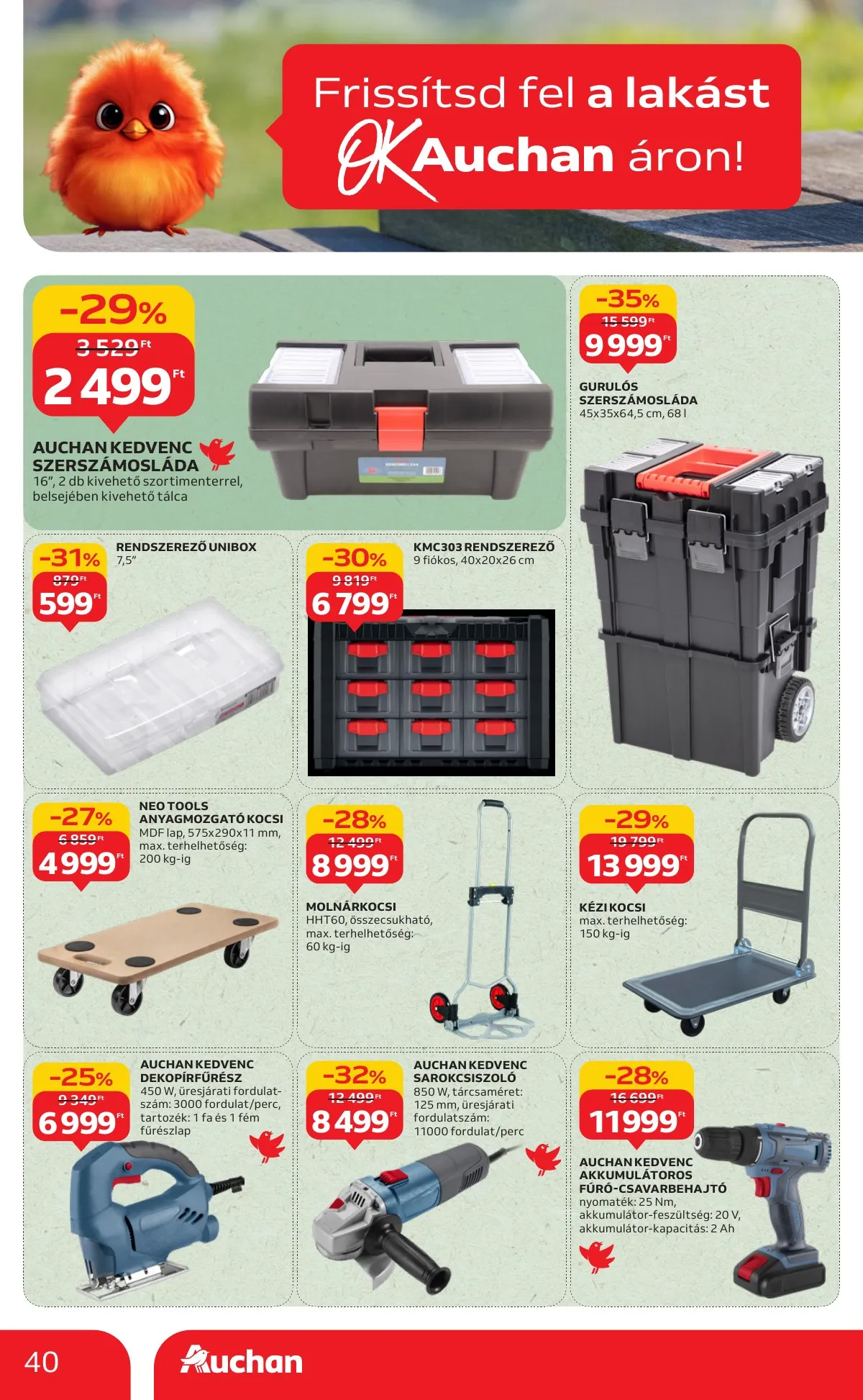 Auchan akciós újság Hipermarket 08.28–09.03 – 40. oldal
