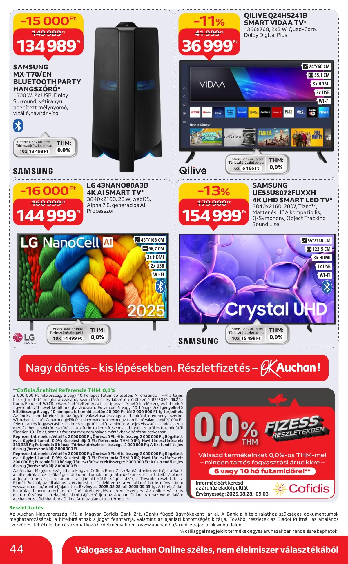 Auchan akciós újság Hipermarket 08.28–09.03 – 44. oldal