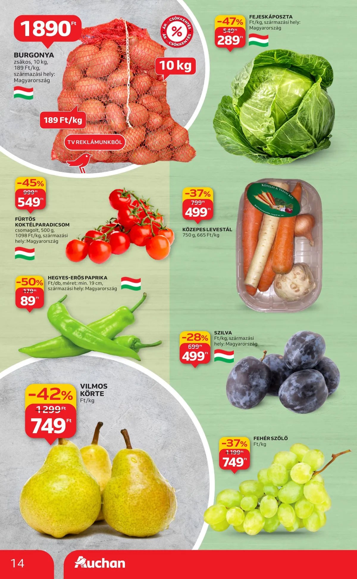 Auchan akciós újság Hipermarket 09.04–09.10 – 14. oldal