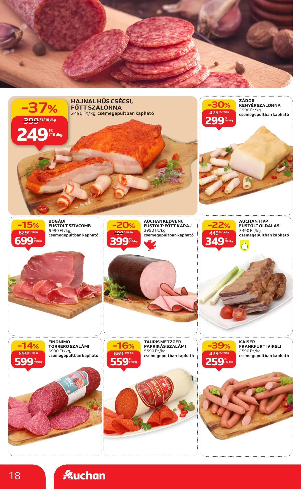 Auchan akciós újság Hipermarket 09.04–09.10 – 18. oldal