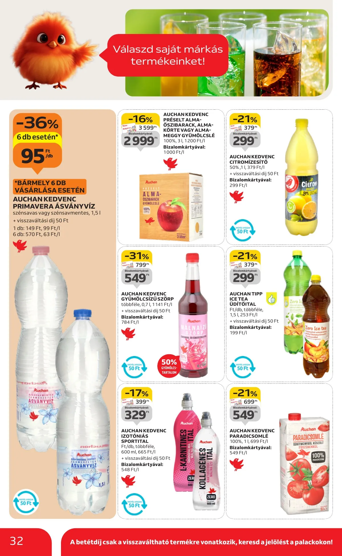 Auchan akciós újság Hipermarket 09.04–09.10 – 32. oldal