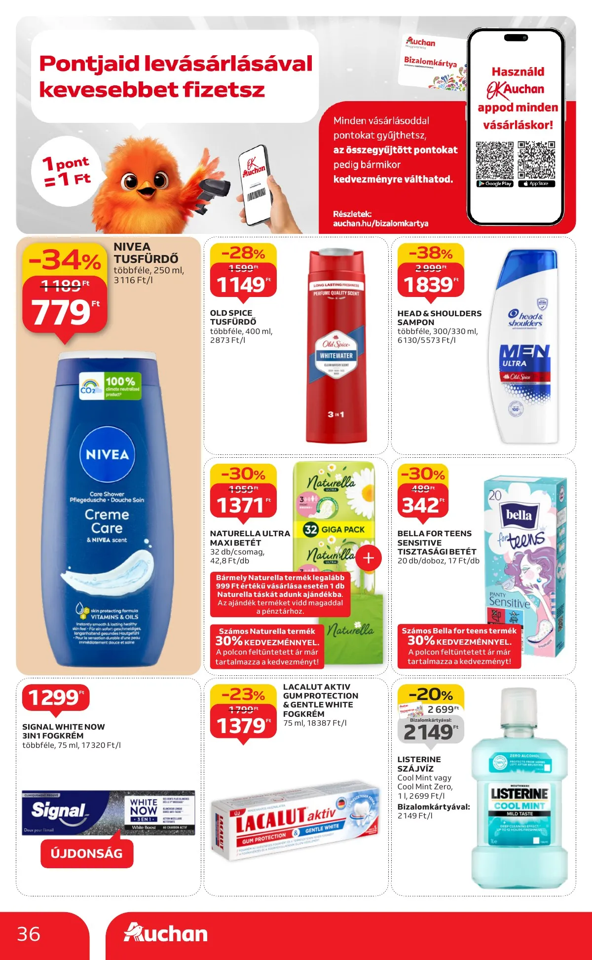 Auchan akciós újság Hipermarket 09.04–09.10 – 36. oldal