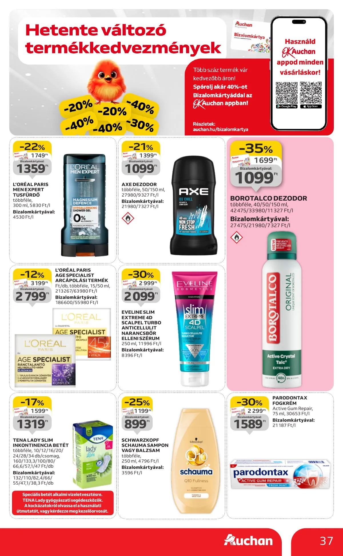 Auchan akciós újság Hipermarket 09.04–09.10 – 37. oldal