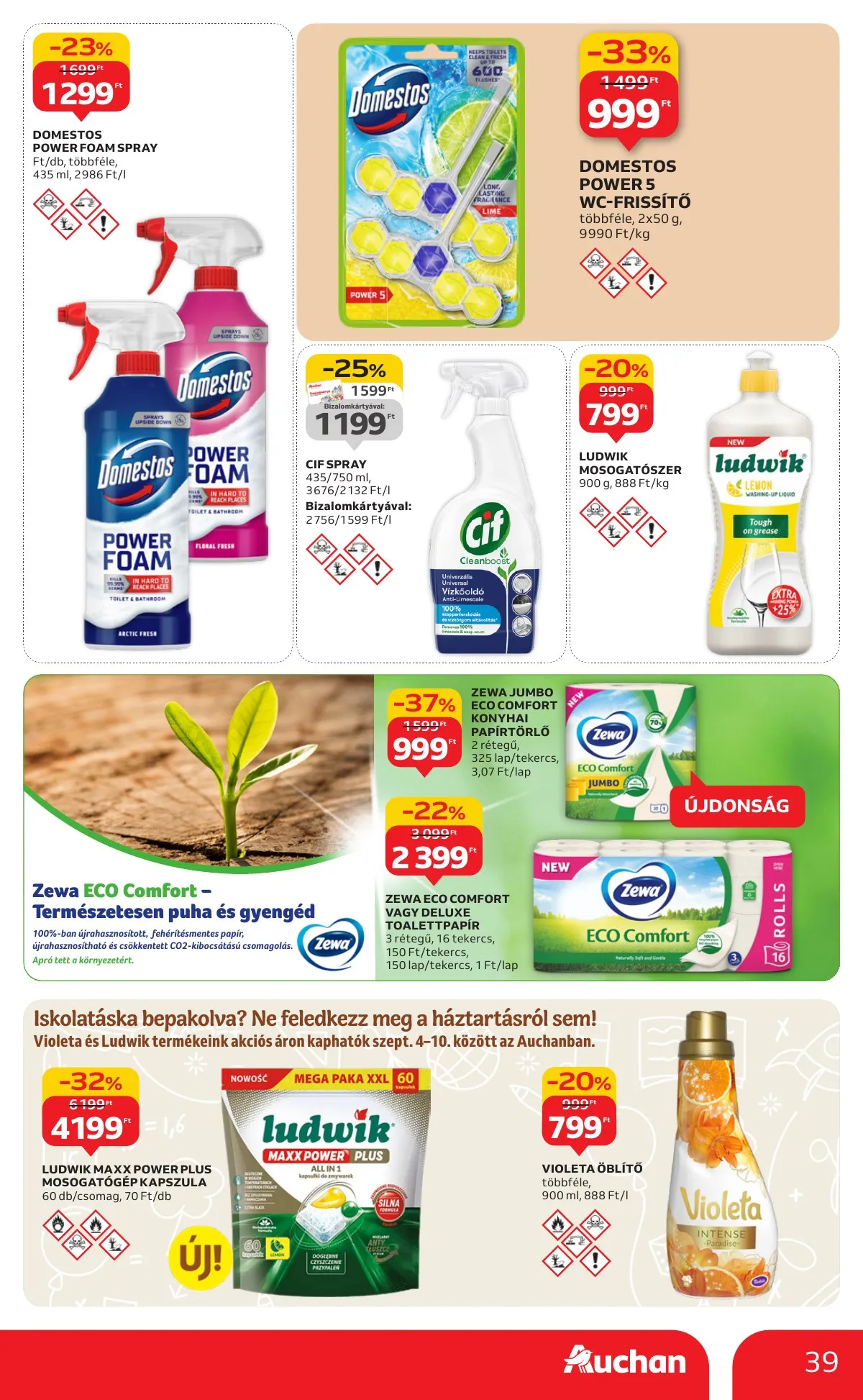 Auchan akciós újság Hipermarket 09.04–09.10 – 39. oldal
