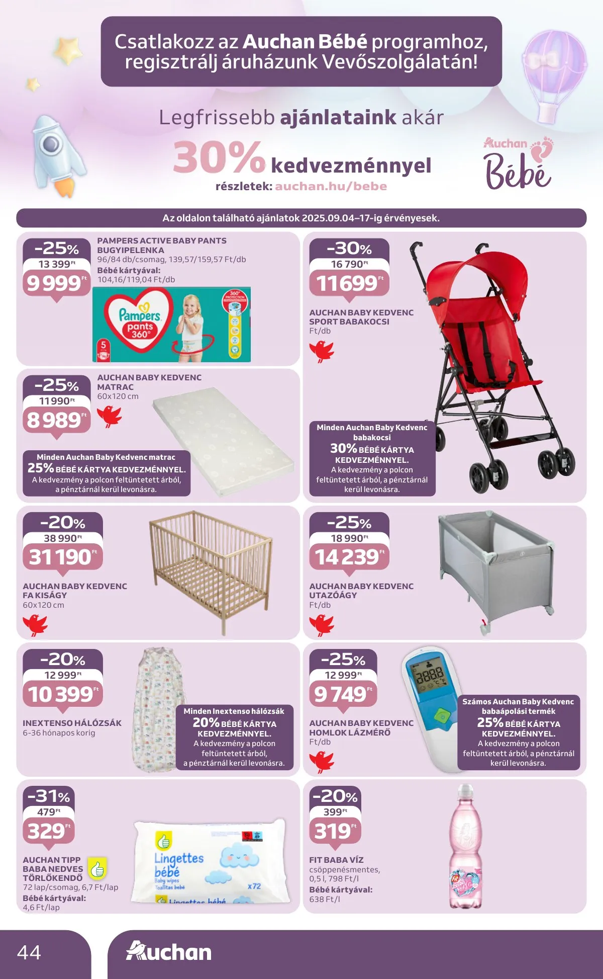Auchan akciós újság Hipermarket 09.04–09.10 – 44. oldal