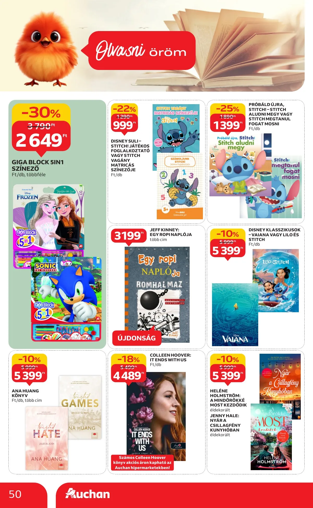Auchan akciós újság Hipermarket 09.04–09.10 – 50. oldal