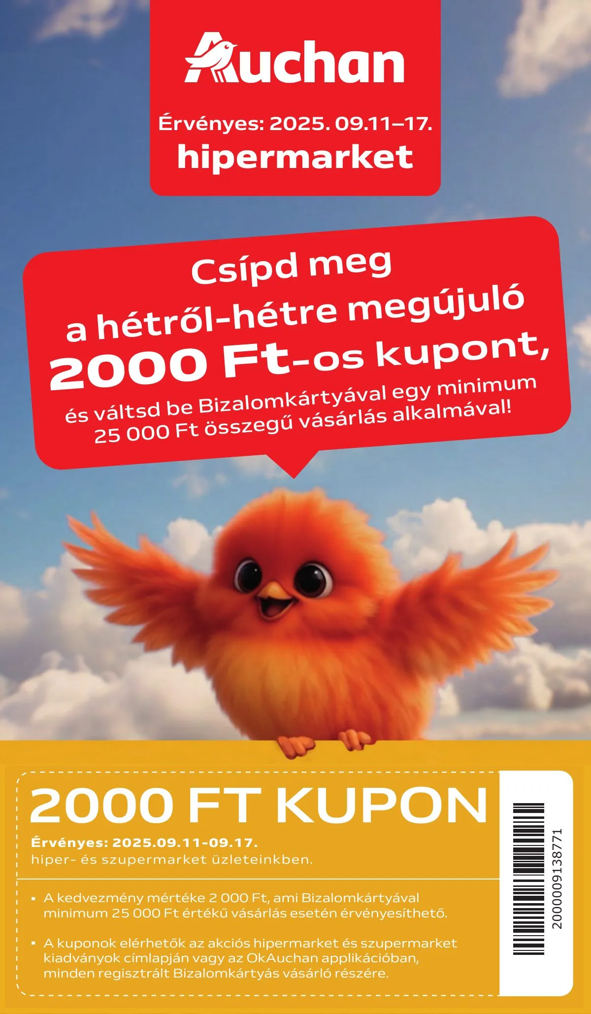 Auchan akciós újság Hipermarket 09.11–09.17