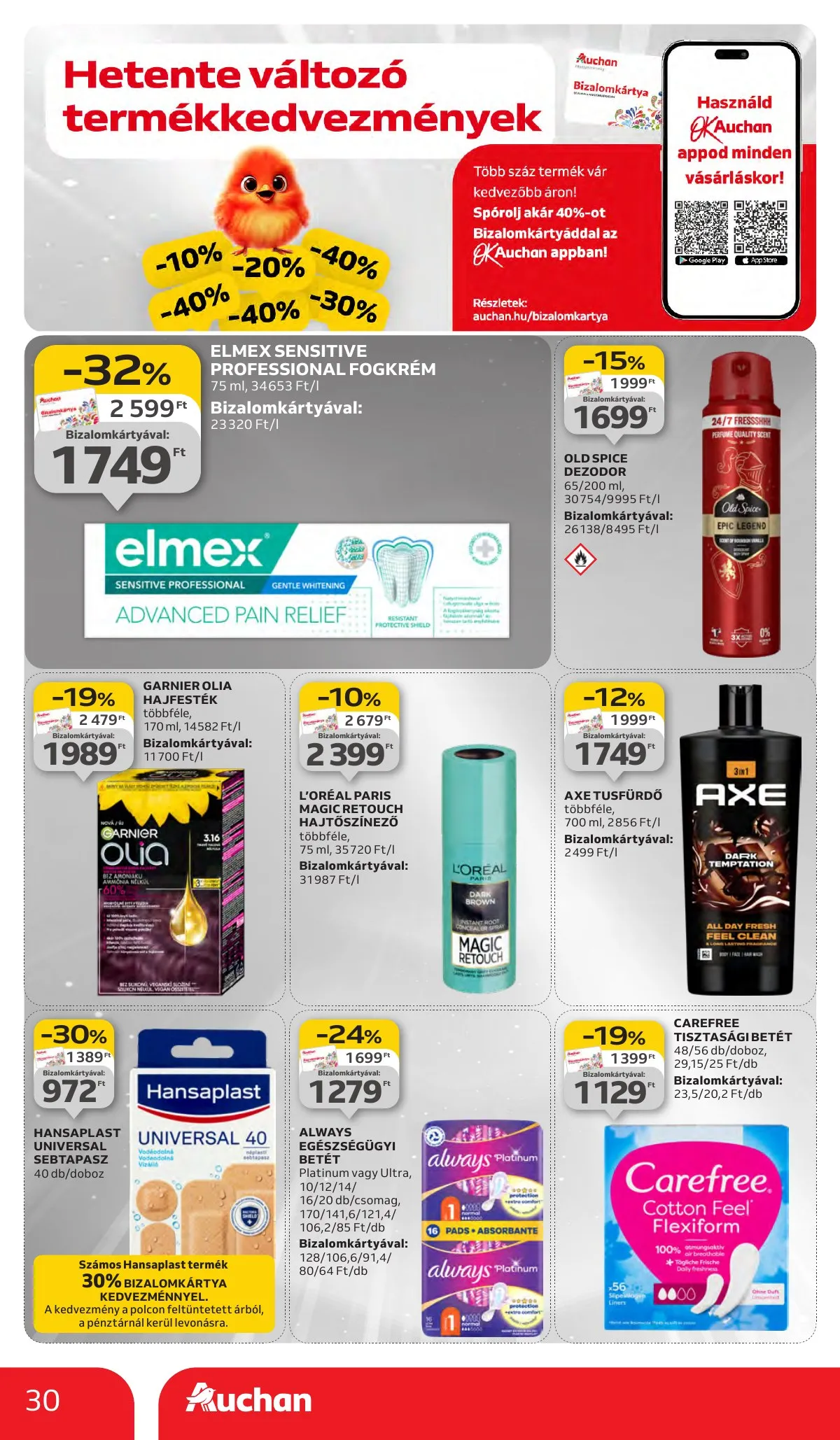 Auchan akciós újság Hipermarket 09.11–09.17 – 30. oldal