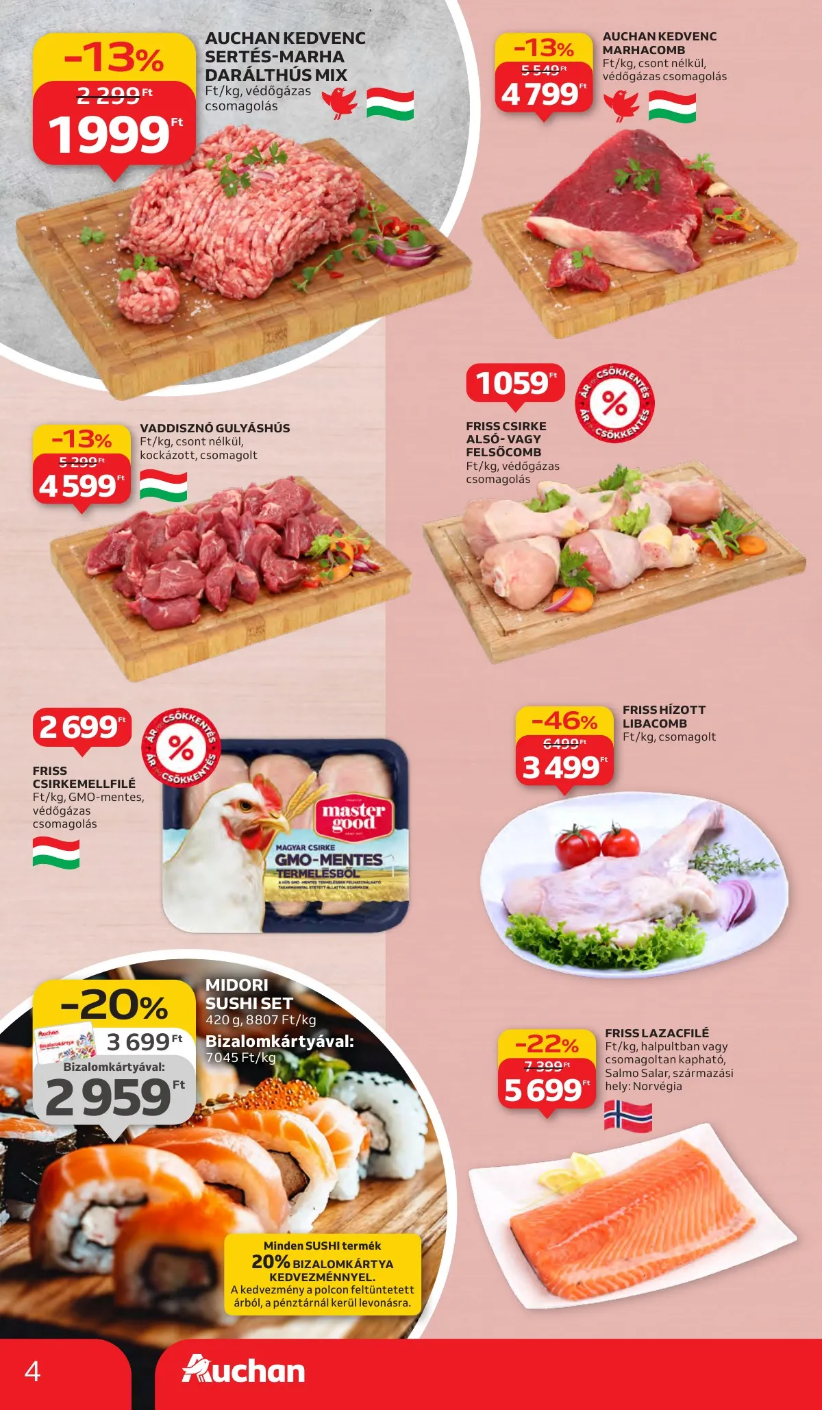 Auchan akciós újság Hipermarket 09.11–09.17 – 4. oldal