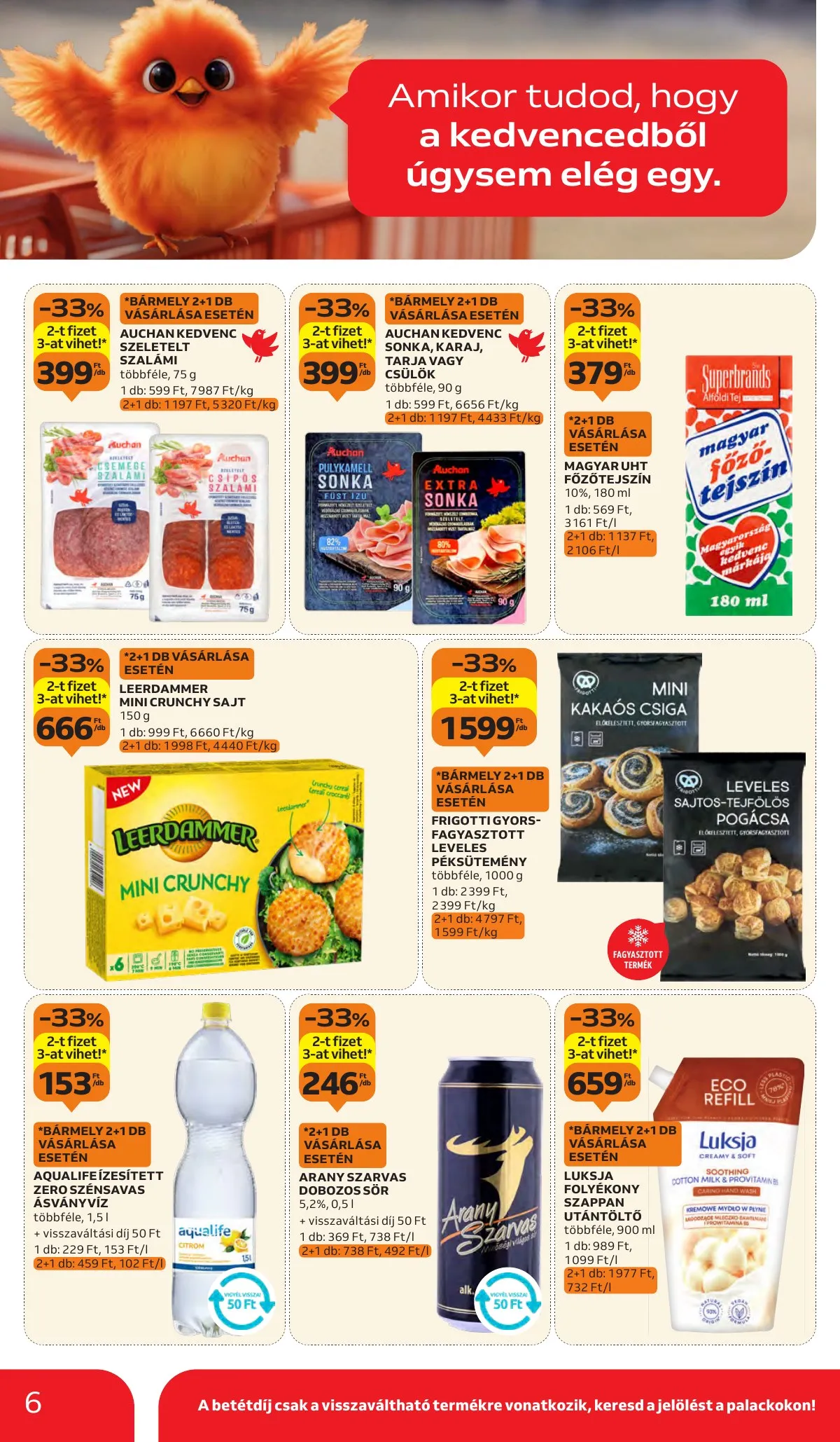 Auchan akciós újság Hipermarket 09.11–09.17 – 6. oldal